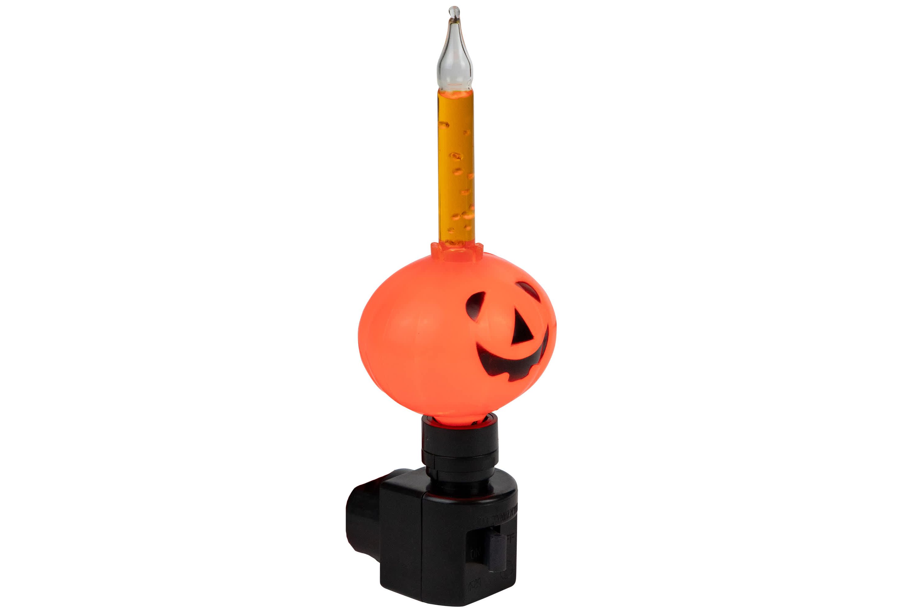 6.5" Jack-O-Lantern Halloween Bubble Night Light