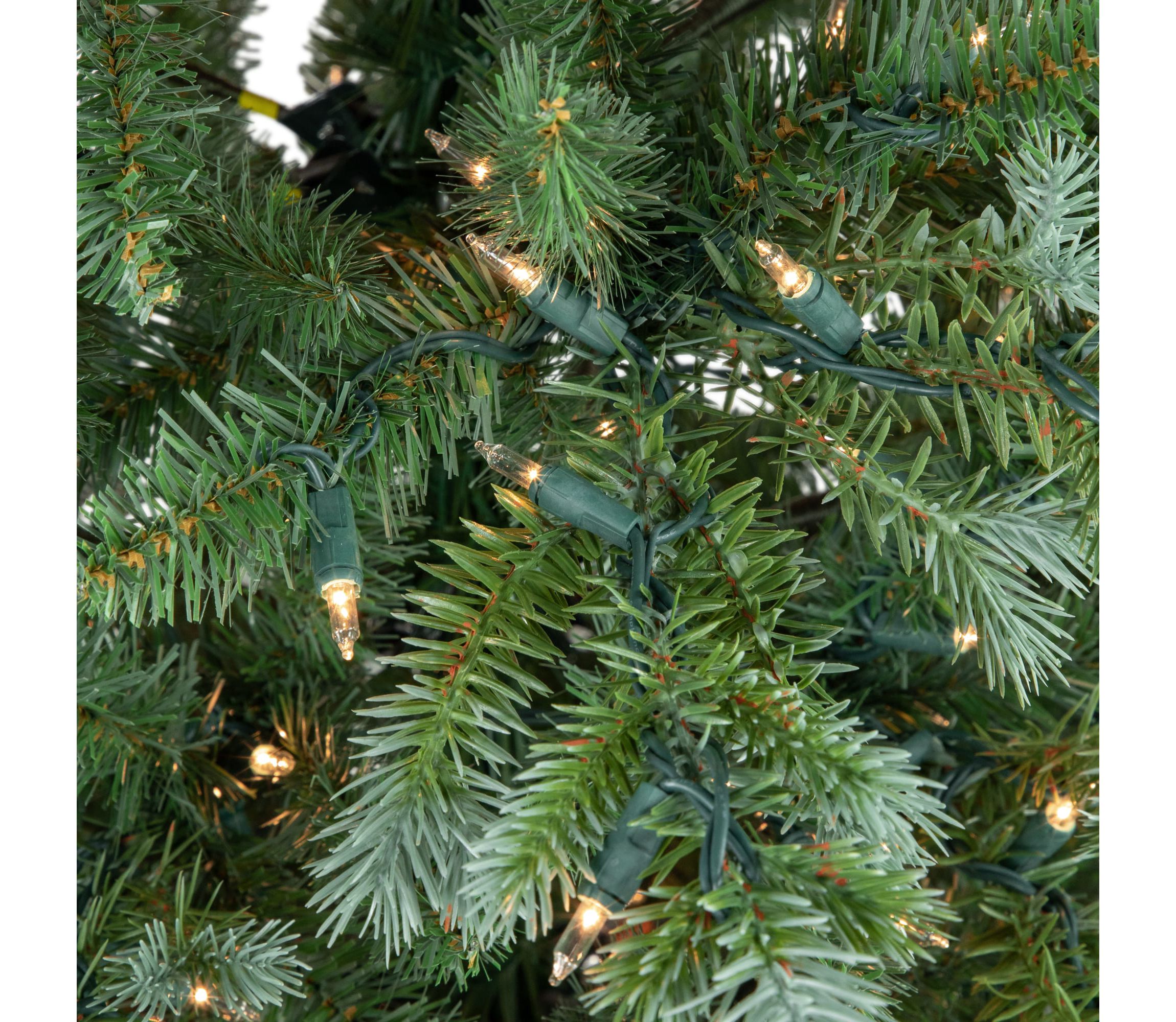 Real Touch™️ Pre-Lit Medium Blue Spruce Artificial Christmas Tree - 6 - Clear Lights