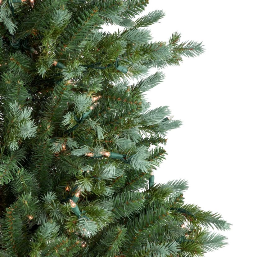 Real Touch™️ Pre-Lit Medium Blue Spruce Artificial Christmas Tree - 6 - Clear Lights