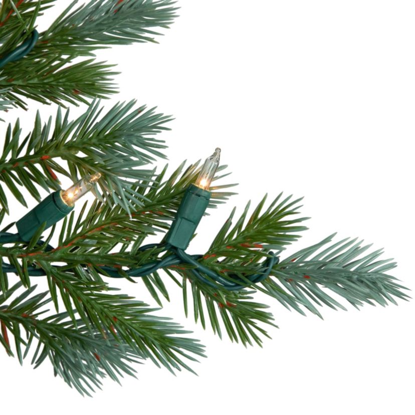 Real Touch™️ Pre-Lit Medium Blue Spruce Artificial Christmas Tree - 6 - Clear Lights
