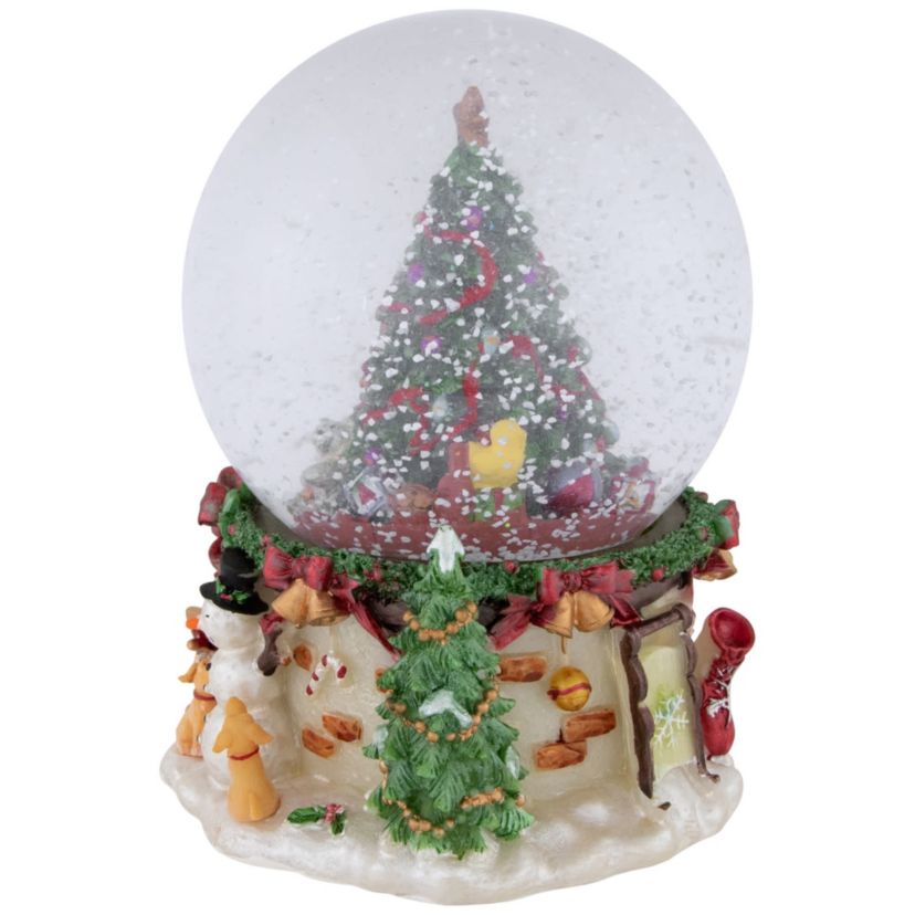 Gifts Under the Christmas Tree Musical Snow Globe - 6.5"