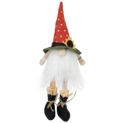 11inch Sitting Sunflower Autumn Harvest Tabletop Gnome Figurine