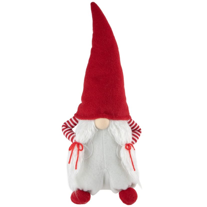 20.5inch Red and White "Hands in Pocket" Girl Christmas Gnome Decoration