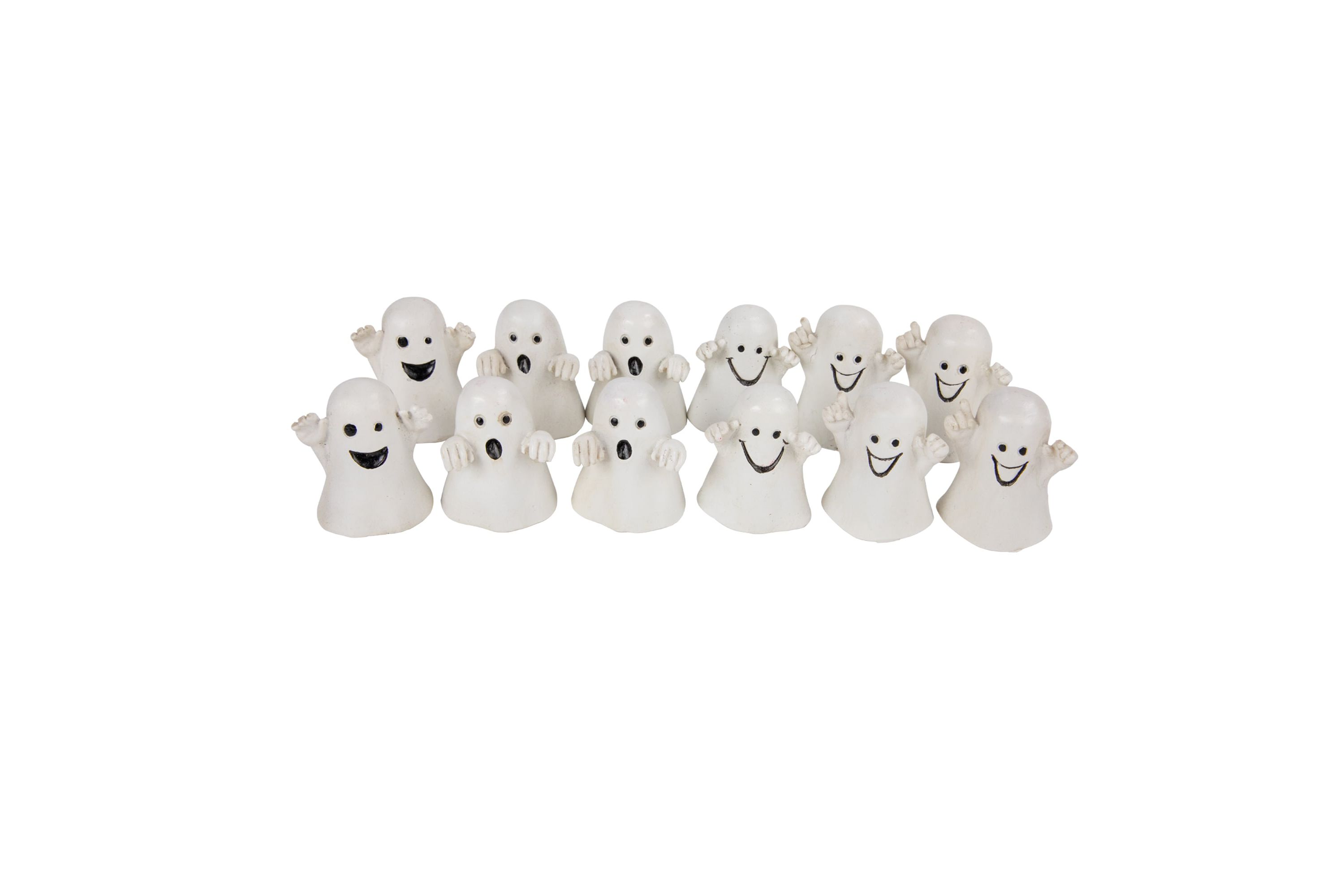 Set of 12 Mini Ghost Decorations 1.5inch