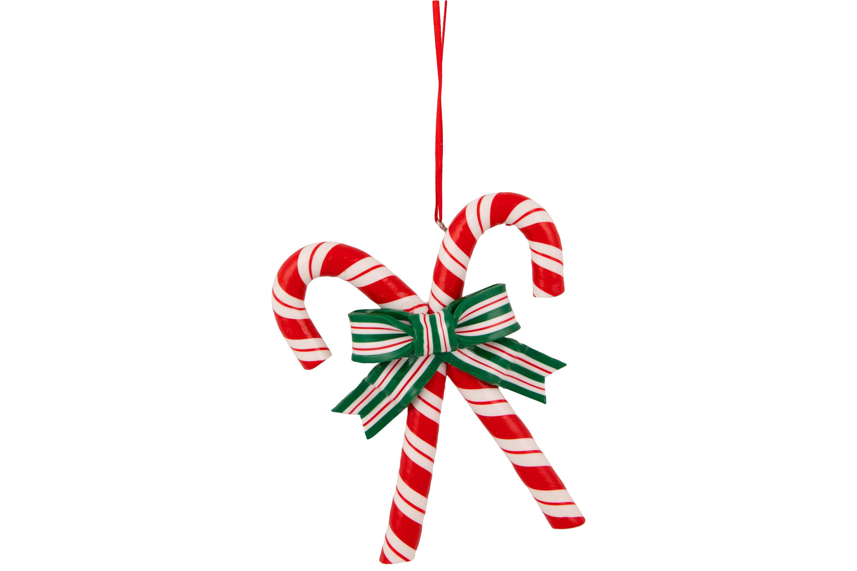 5.25inch Red and White Candy Cane Christmas Ornament