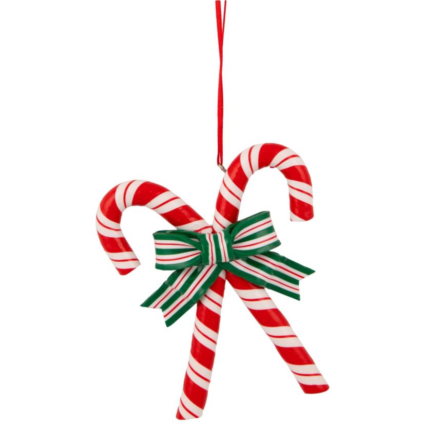 5.25inch Red and White Candy Cane Christmas Ornament