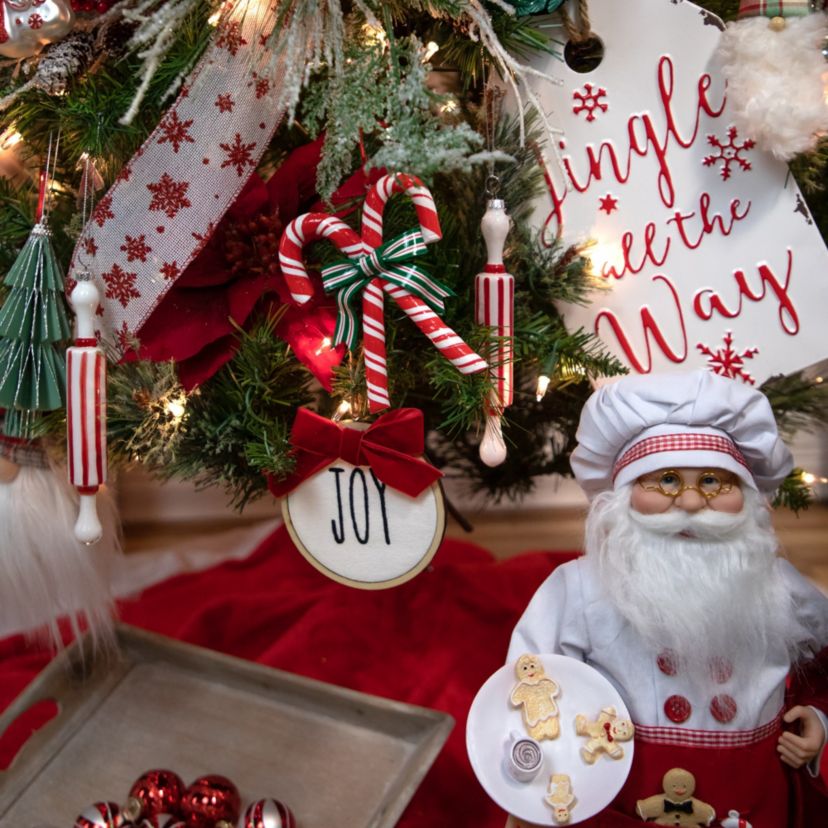 5.25inch Red and White Candy Cane Christmas Ornament