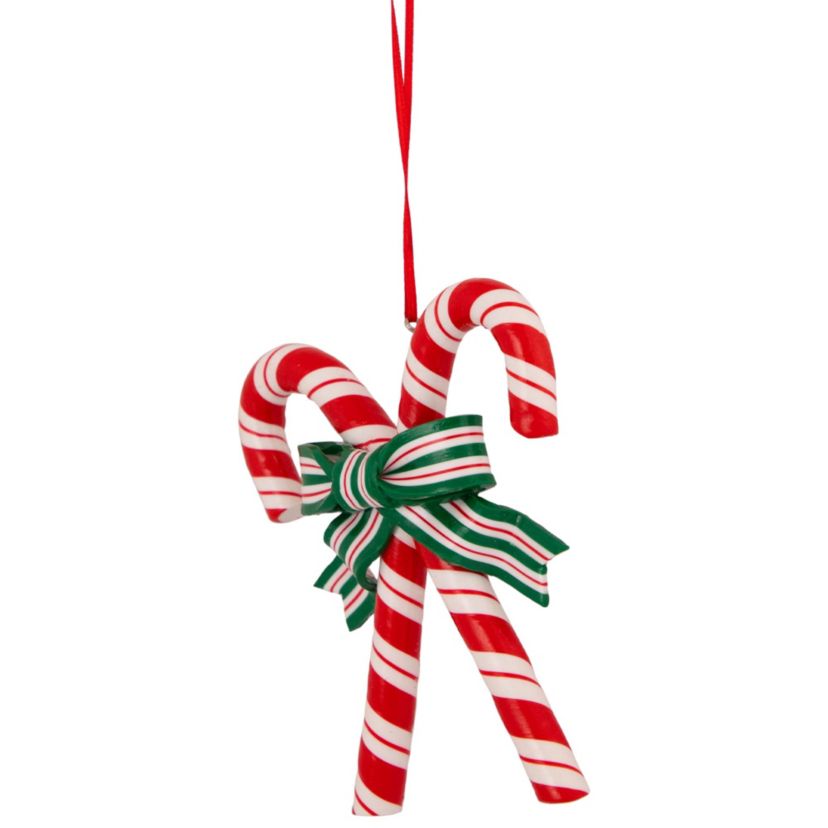 5.25inch Red and White Candy Cane Christmas Ornament