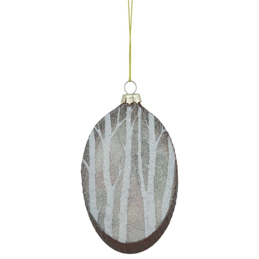 6inch Cardinal Glass Plate Christmas Ornament