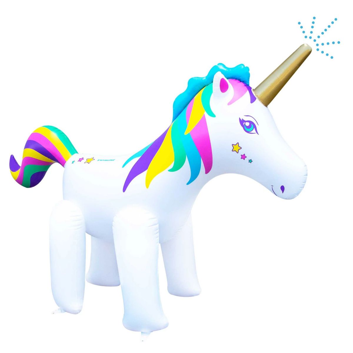 Rainbow Unicorn Outdoor Inflatable Lawn Sprinkler - 6