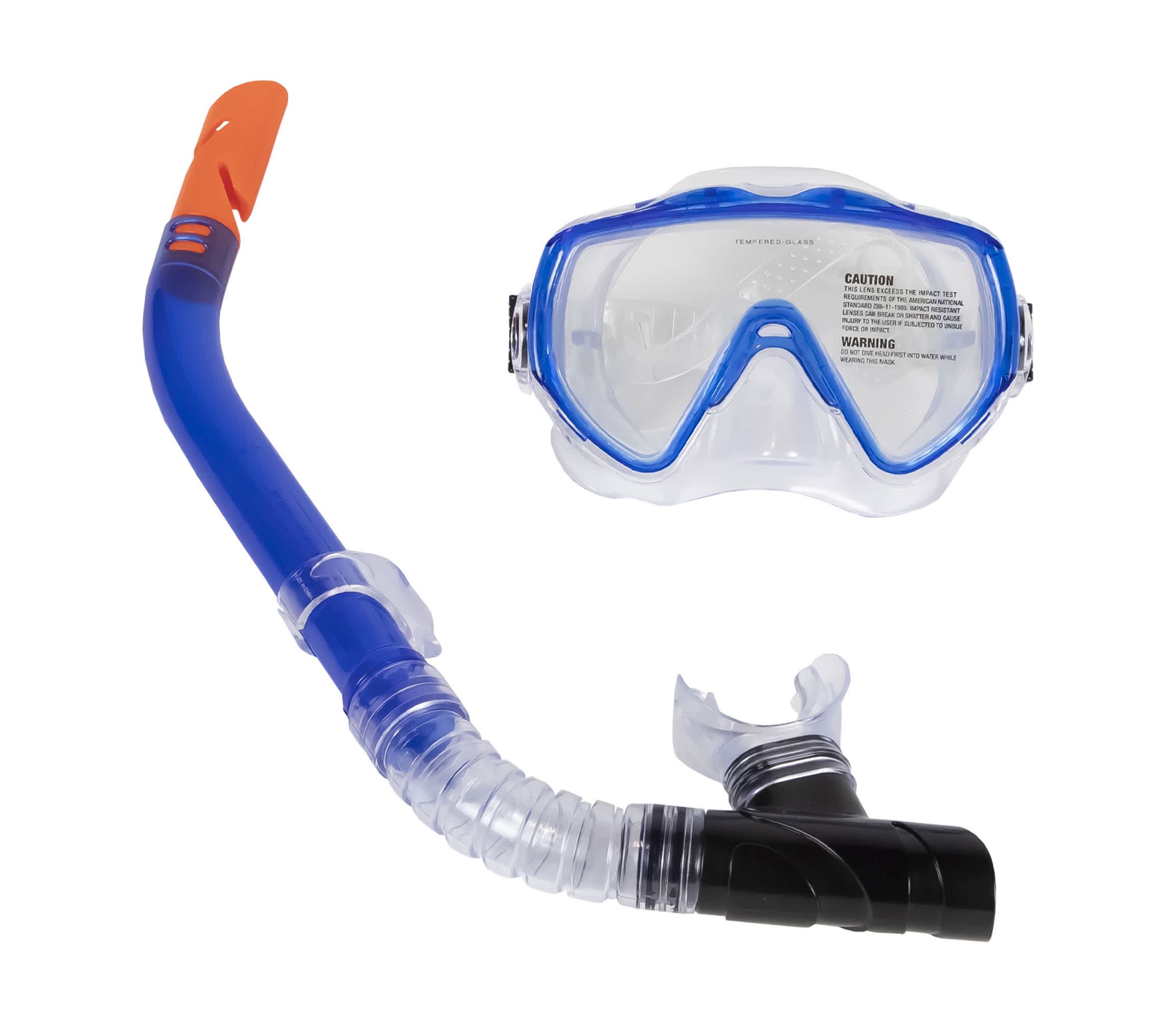 Blue Sea Searcher Thermotech Mask and Snorkel Set for Youth and Adults
