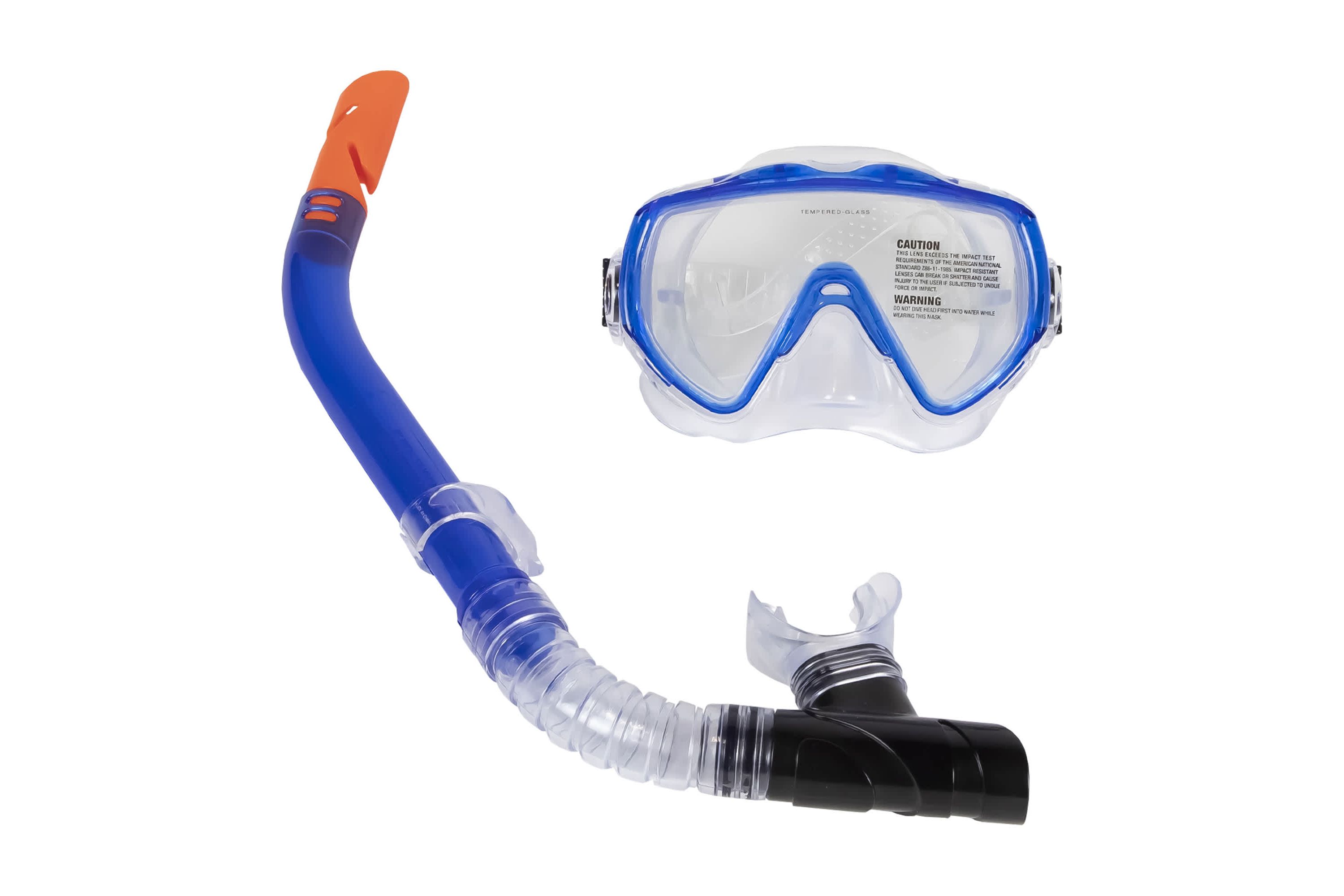 Blue Sea Searcher Thermotech Mask and Snorkel Set for Youth and Adults