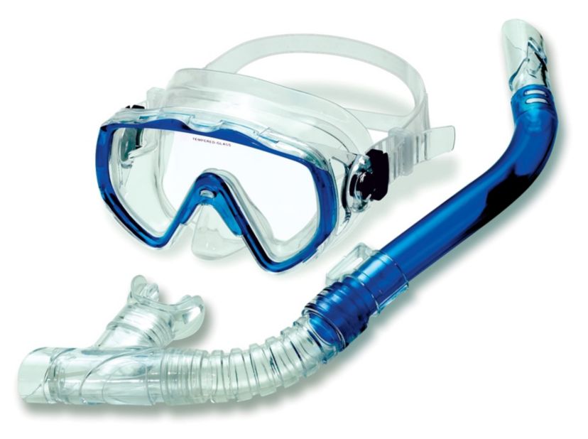 Blue Sea Searcher Thermotech Mask and Snorkel Set for Youth and Adults