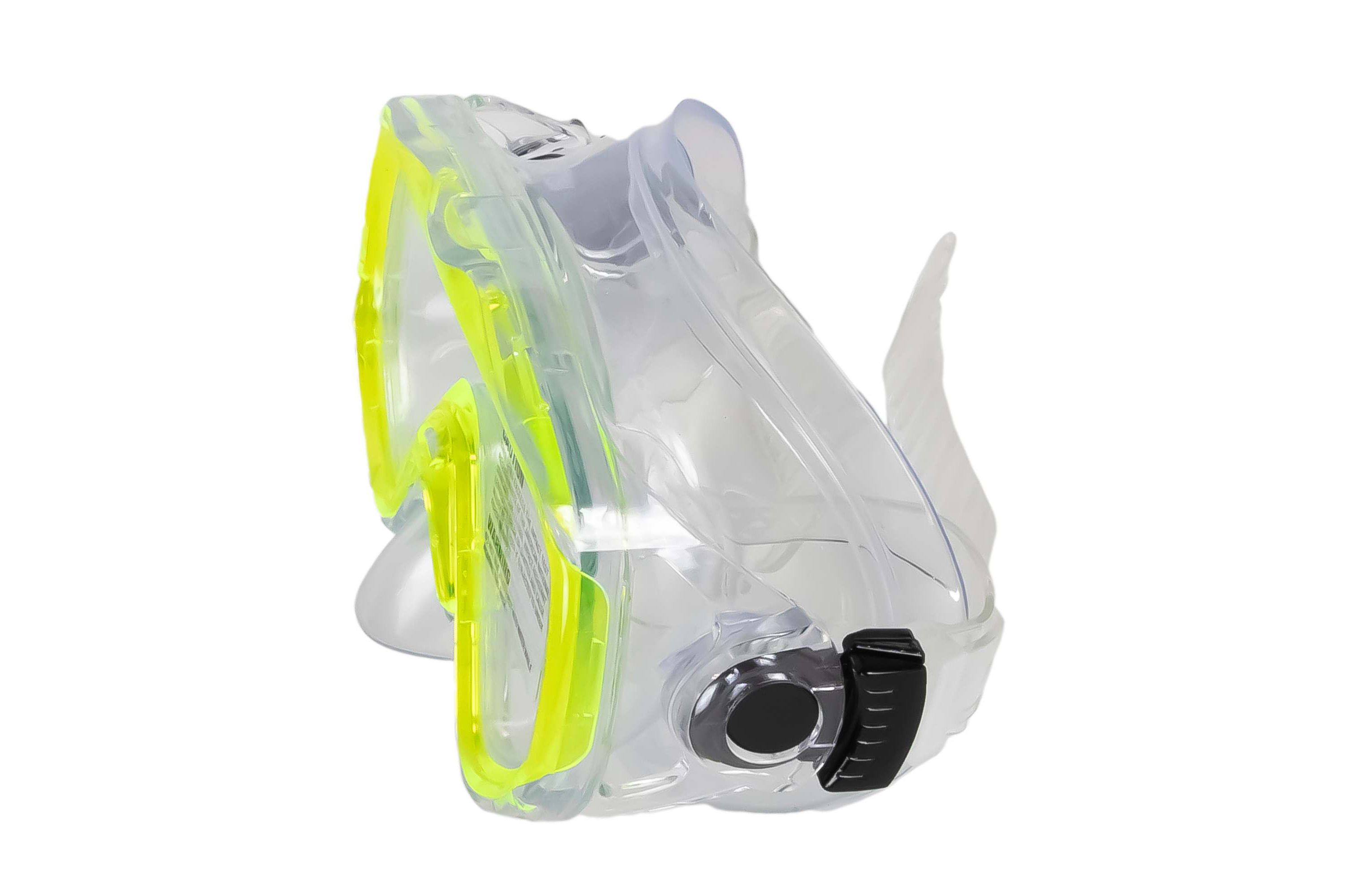 Neon Yellow Sea Searcher Thermotech Mask and Snorkel Set for Youth and Adults