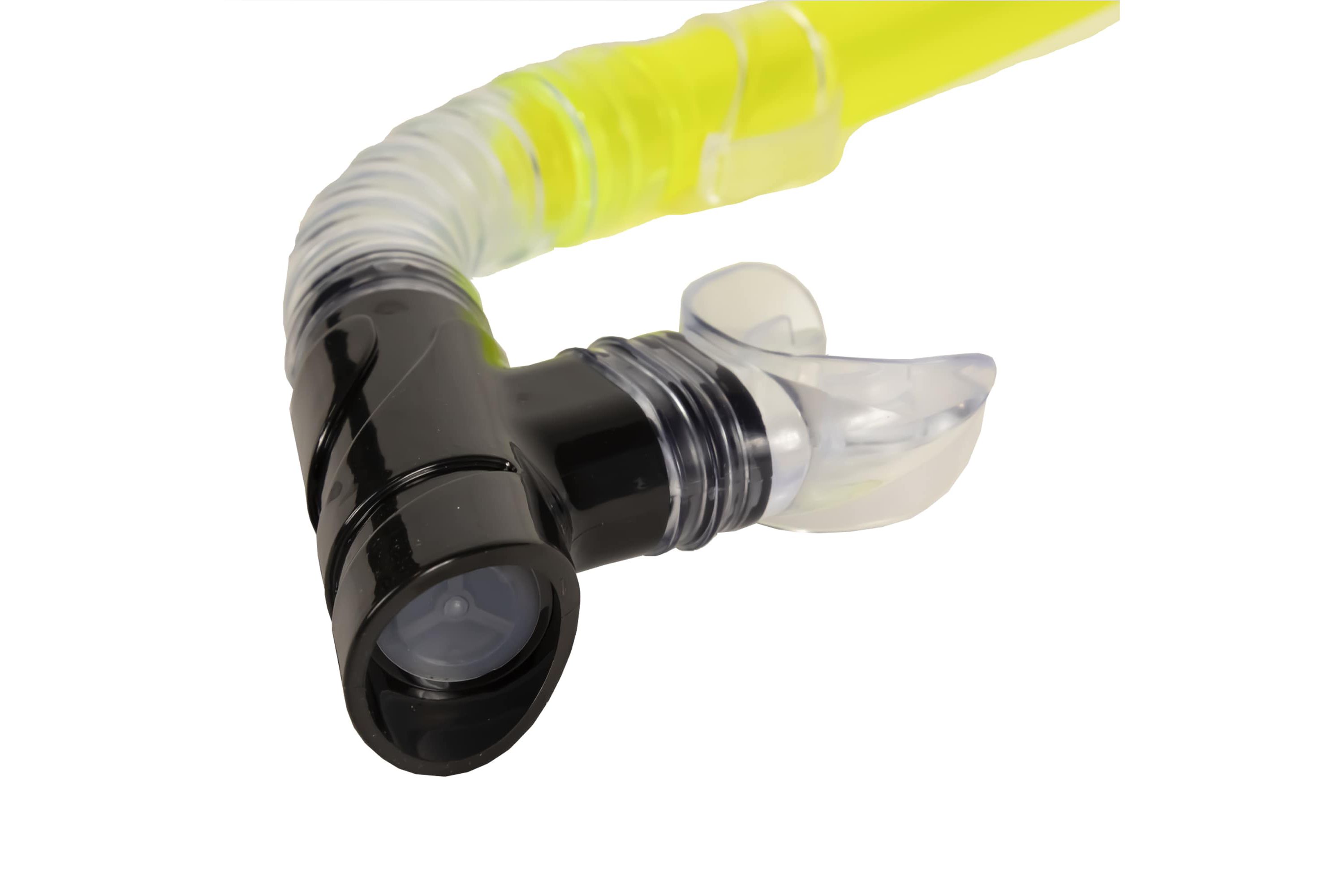 Neon Yellow Sea Searcher Thermotech Mask and Snorkel Set for Youth and Adults