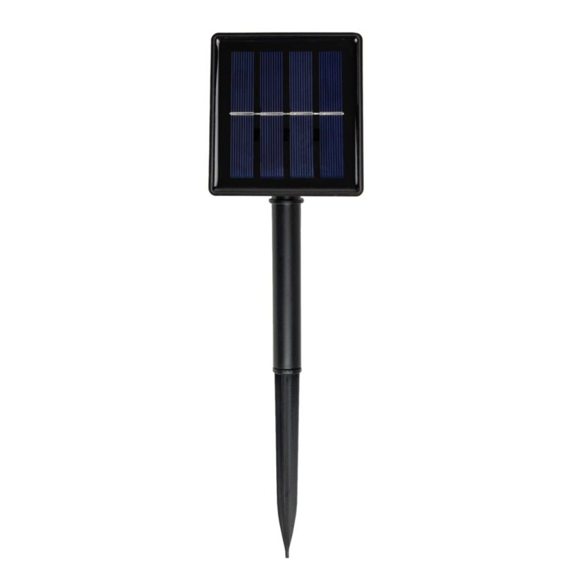 200 Count Pure White LED Solar Power Mini Christmas Light Set with Green Wire