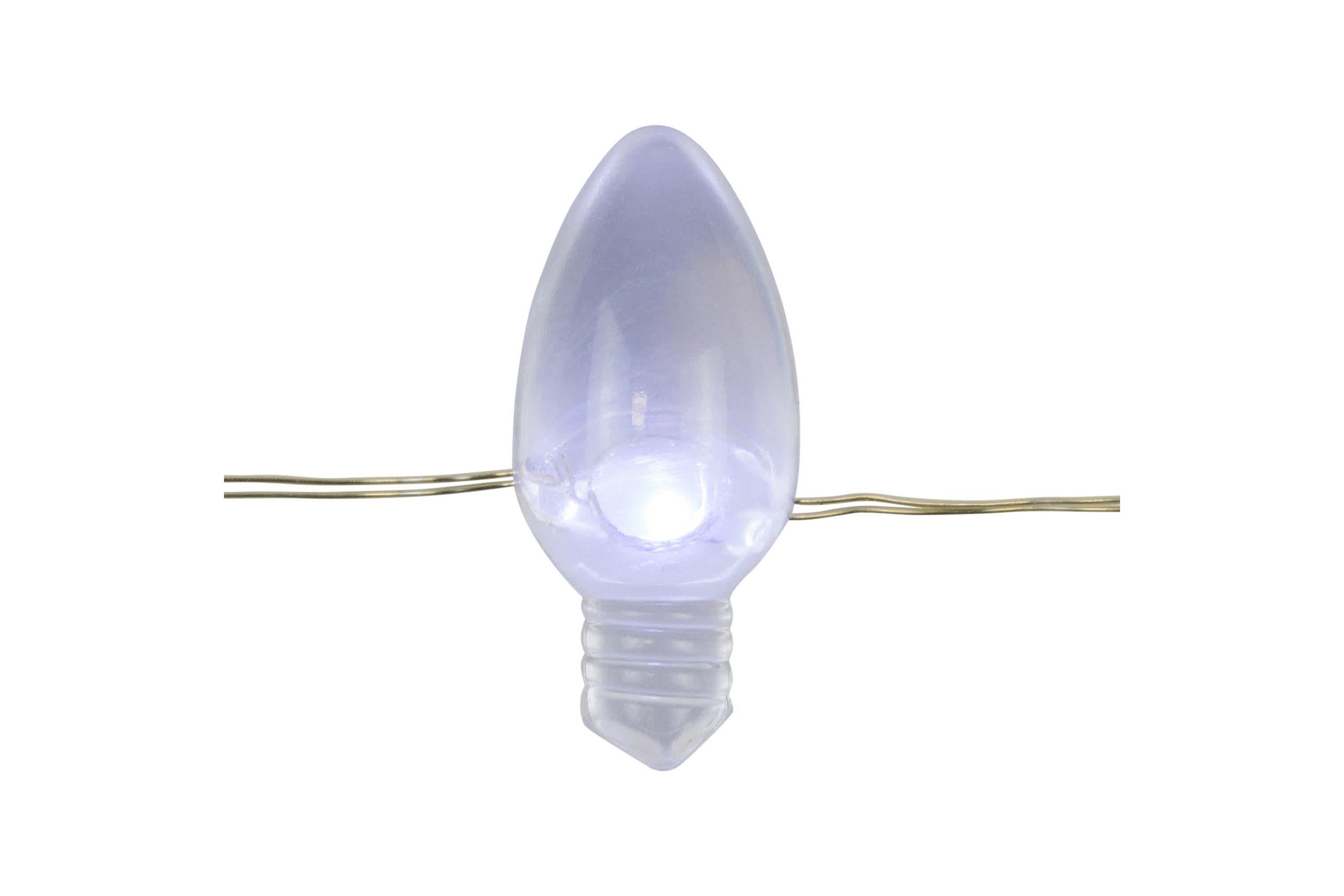 Patriotic Retro Style Bulb LED Fairy Lights - 6.25ft - Copper Wire - 20ct