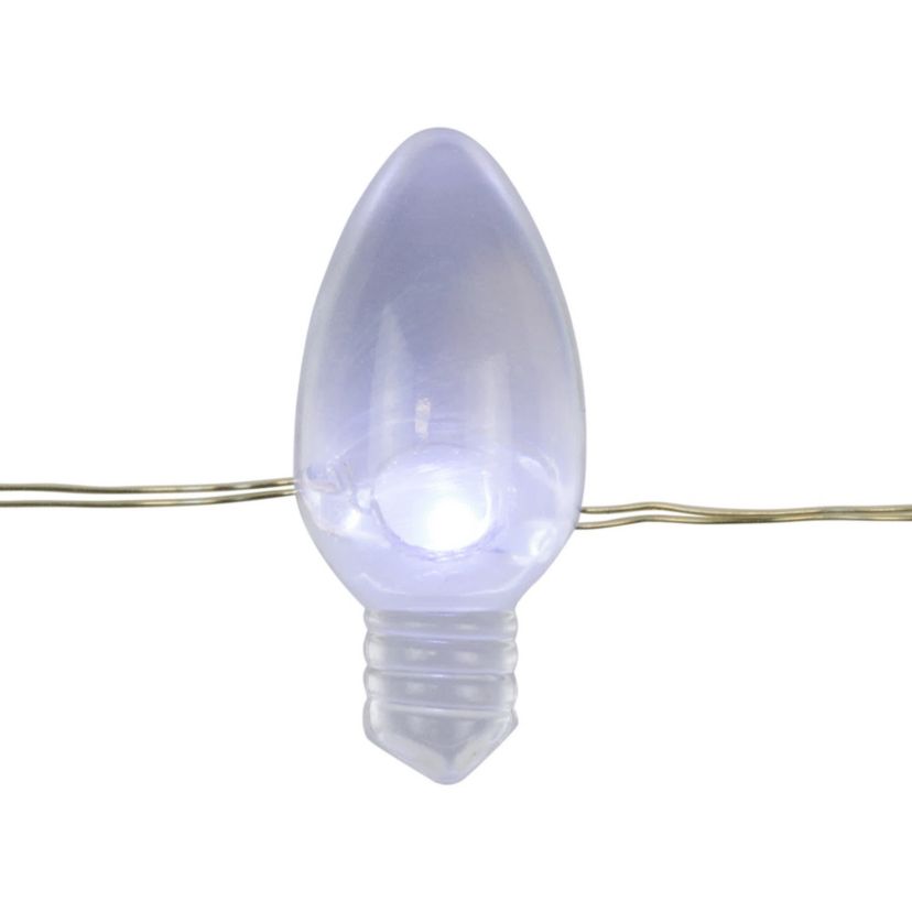 Patriotic Retro Style Bulb LED Fairy Lights - 6.25ft - Copper Wire - 20ct