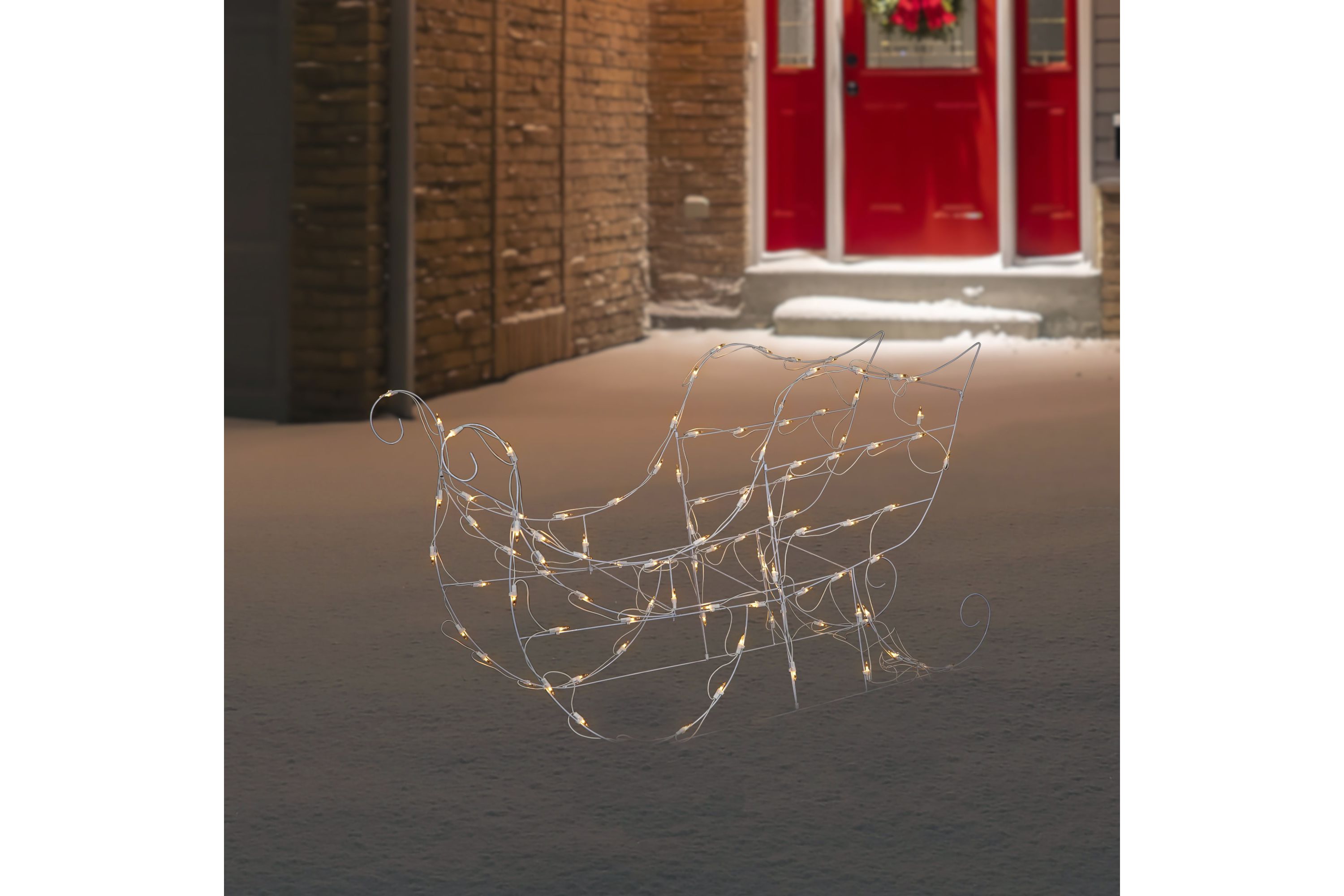 48" Lighted Sleigh Outdoor Christmas Decoration