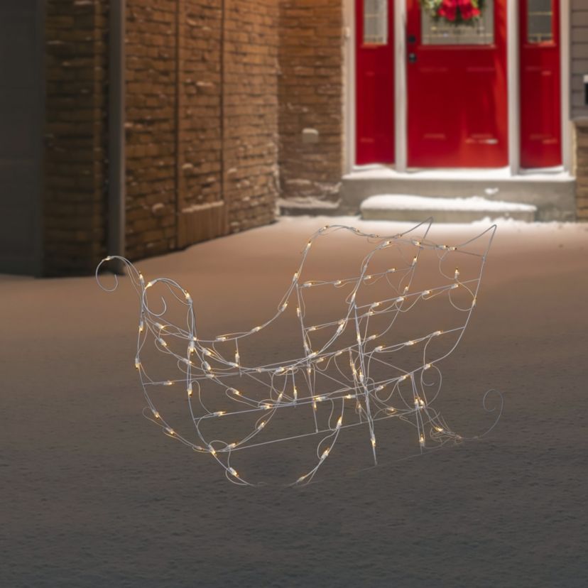 48" Lighted Sleigh Outdoor Christmas Decoration