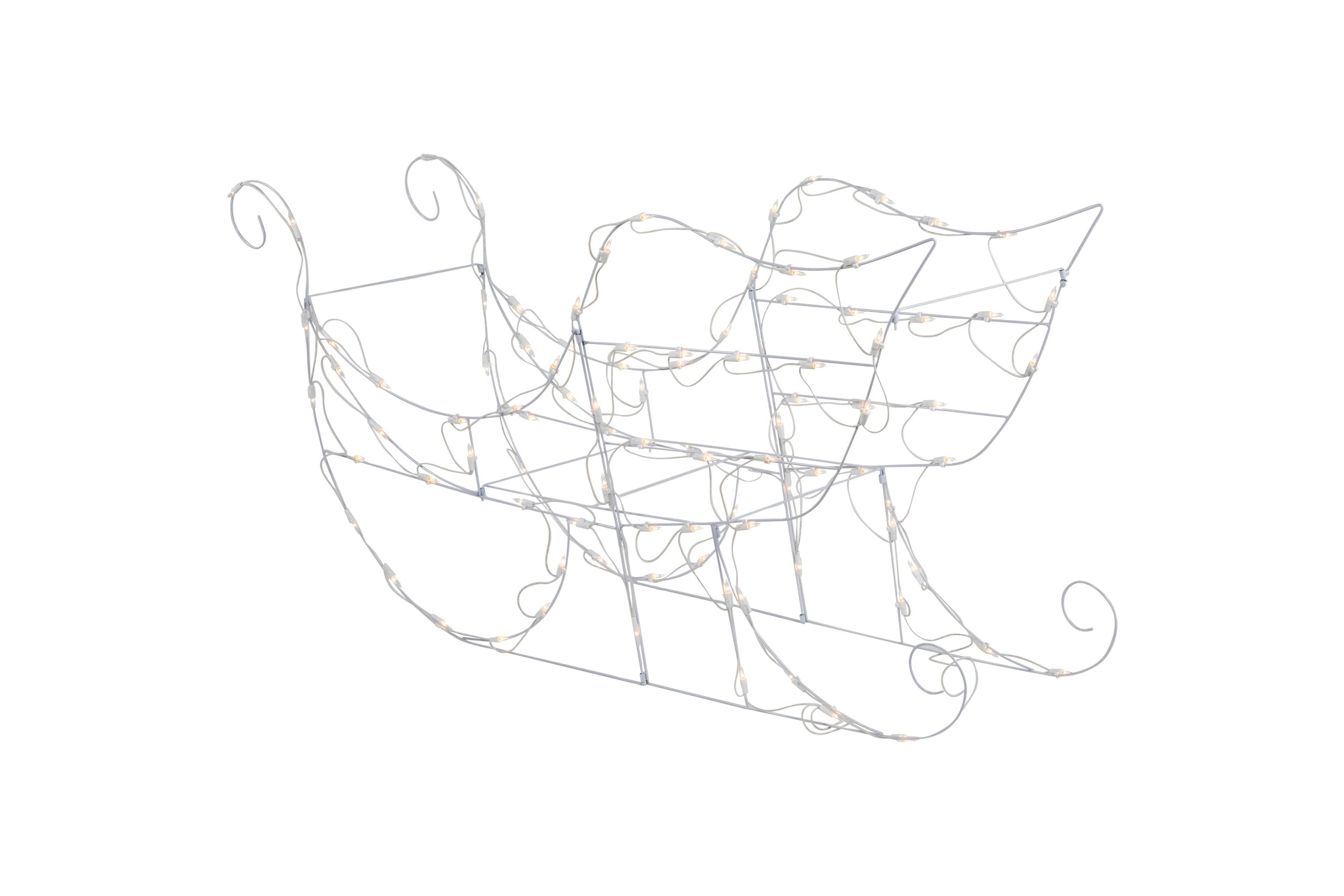 48" Lighted Sleigh Outdoor Christmas Decoration