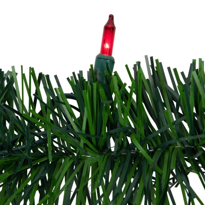 18 x 3" Pre-Lit Pine Two-tone Artificial Christmas Garland  Multicolor Lights