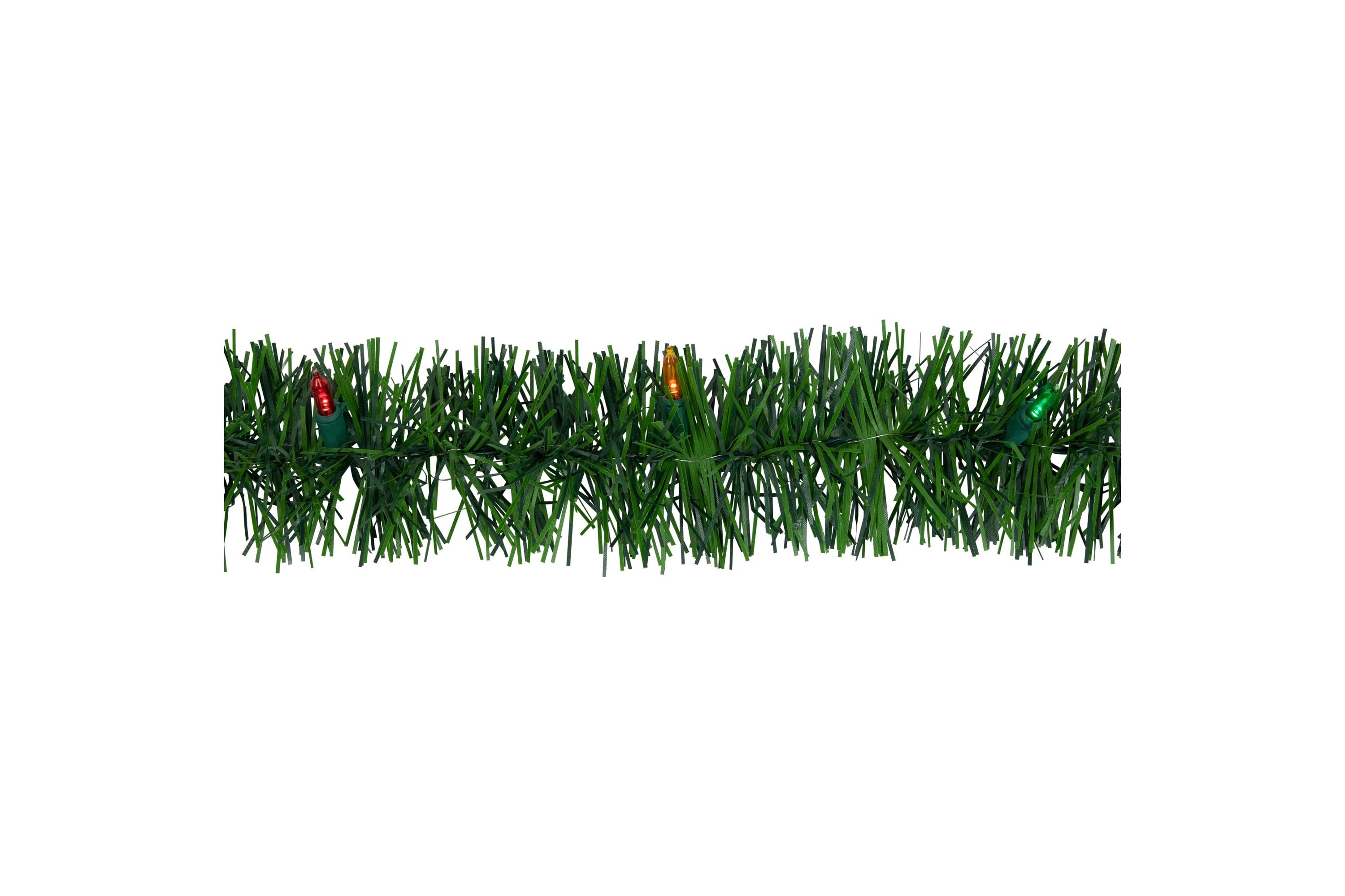 18ft Pre-Lit LED Pine Artificial Christmas Garland Multicolor Lights