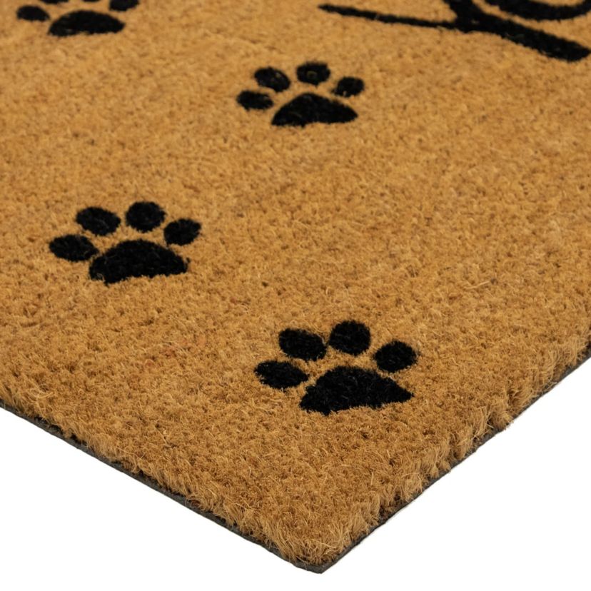 Natural Coir "Wipe Your Paws" Outdoor Doormat 18" x 30"