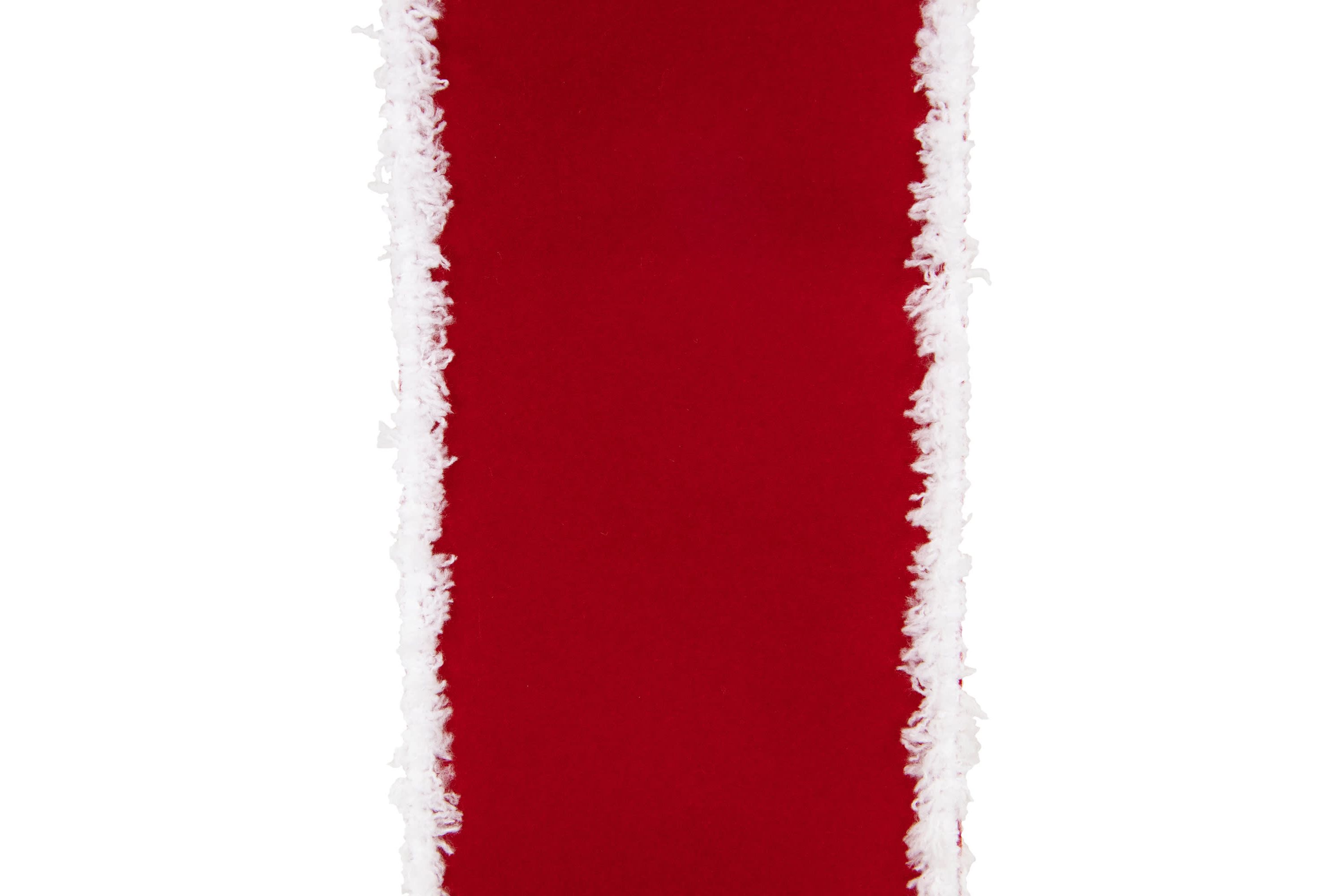 14 Red and White Velvet Christmas Door Bow