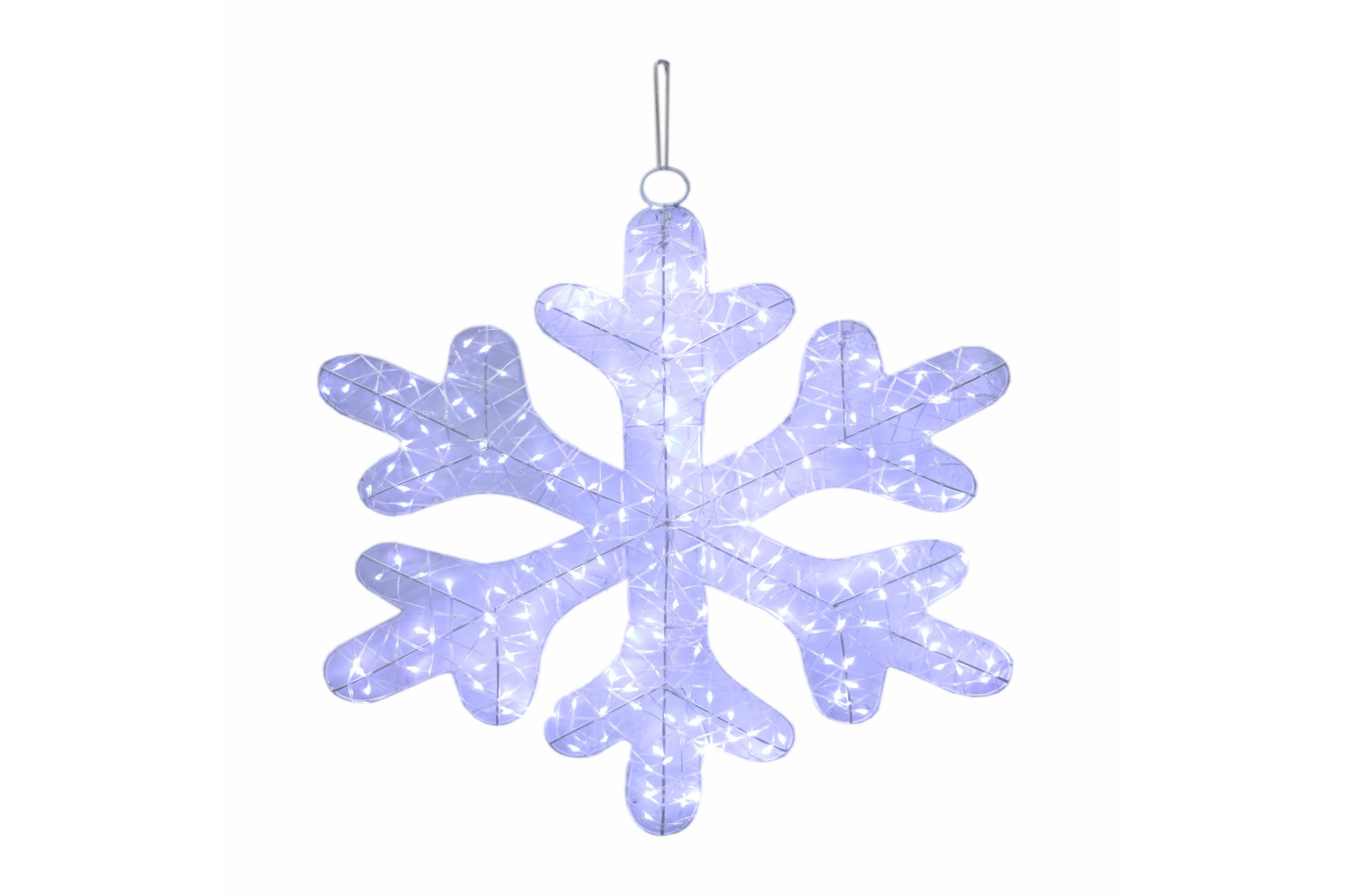 23.5inch LED Lighted Twinkle Snowflake Outdoor Christmas Decoration