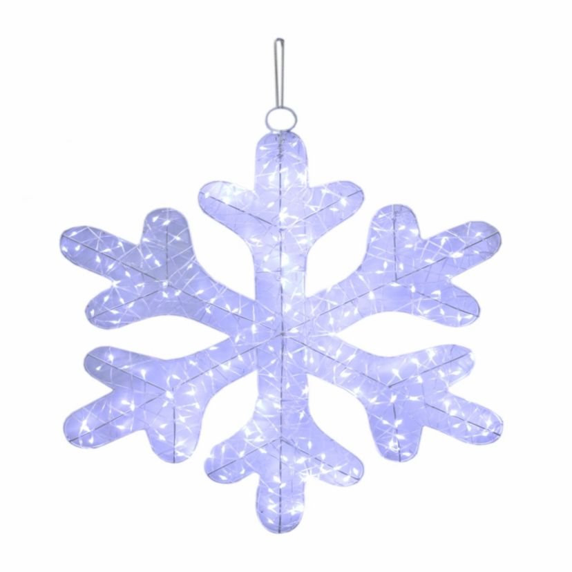 23.5inch LED Lighted Twinkle Snowflake Outdoor Christmas Decoration