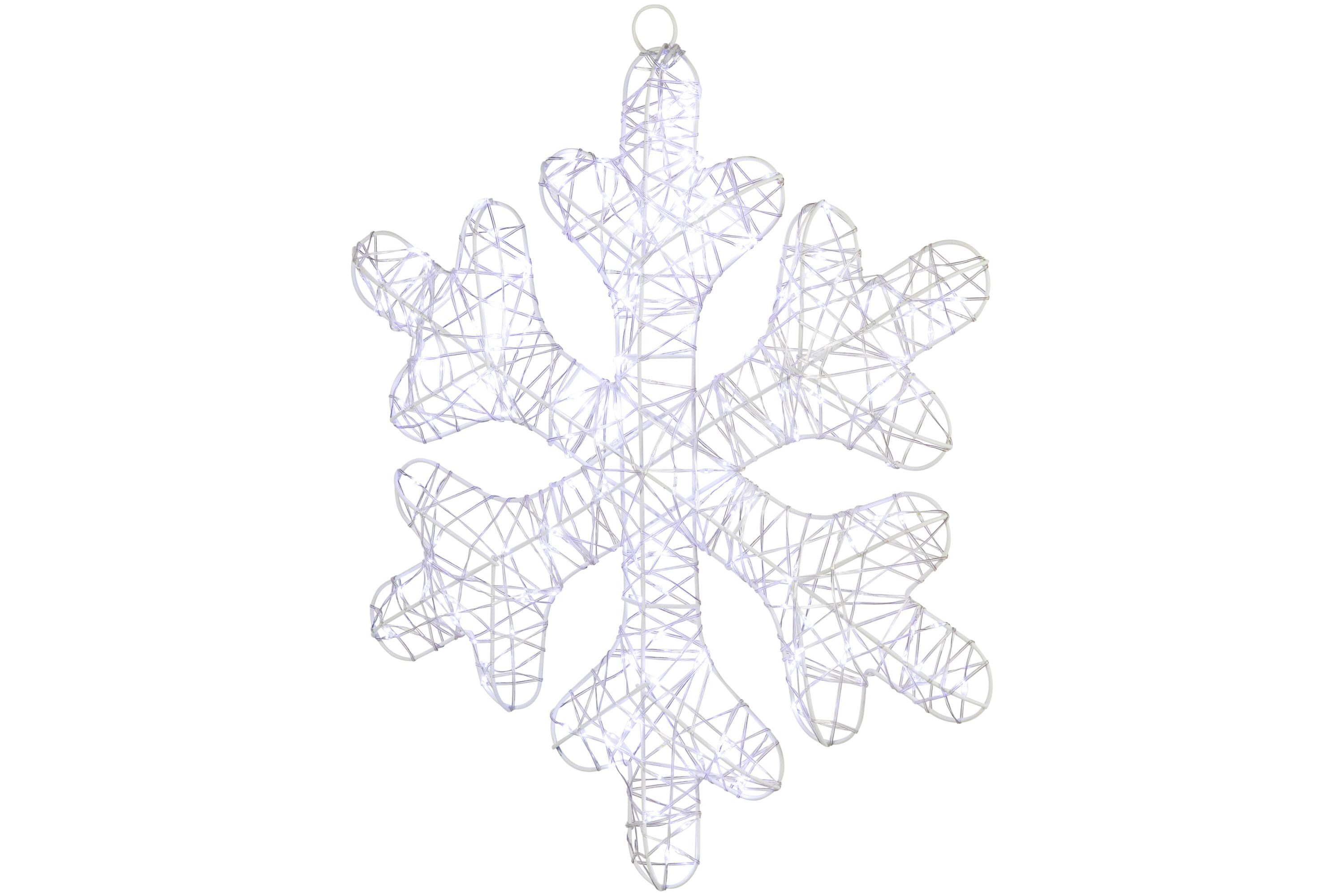 23.5inch LED Lighted Twinkle Snowflake Outdoor Christmas Decoration