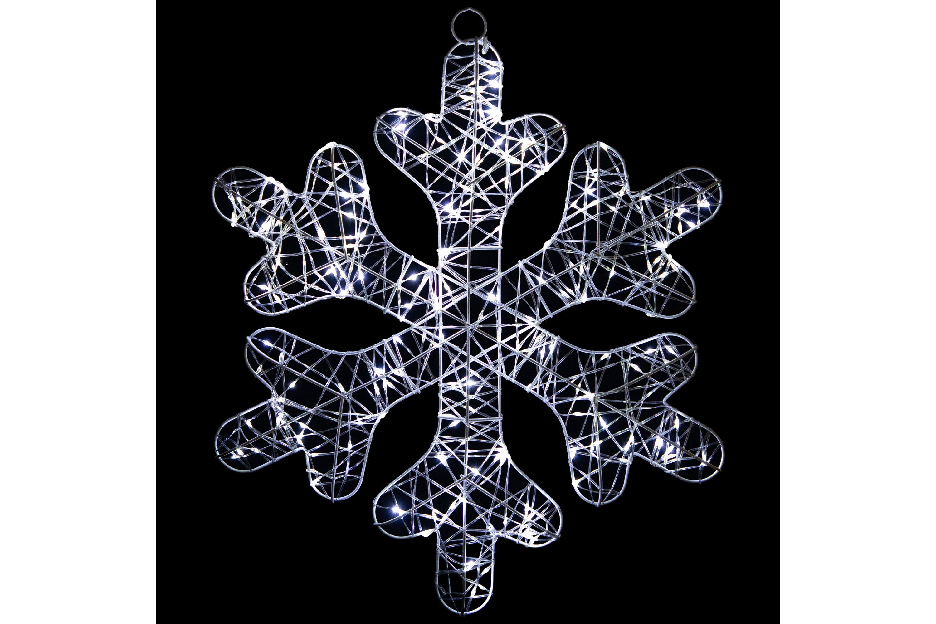23.5inch LED Lighted Twinkle Snowflake Outdoor Christmas Decoration