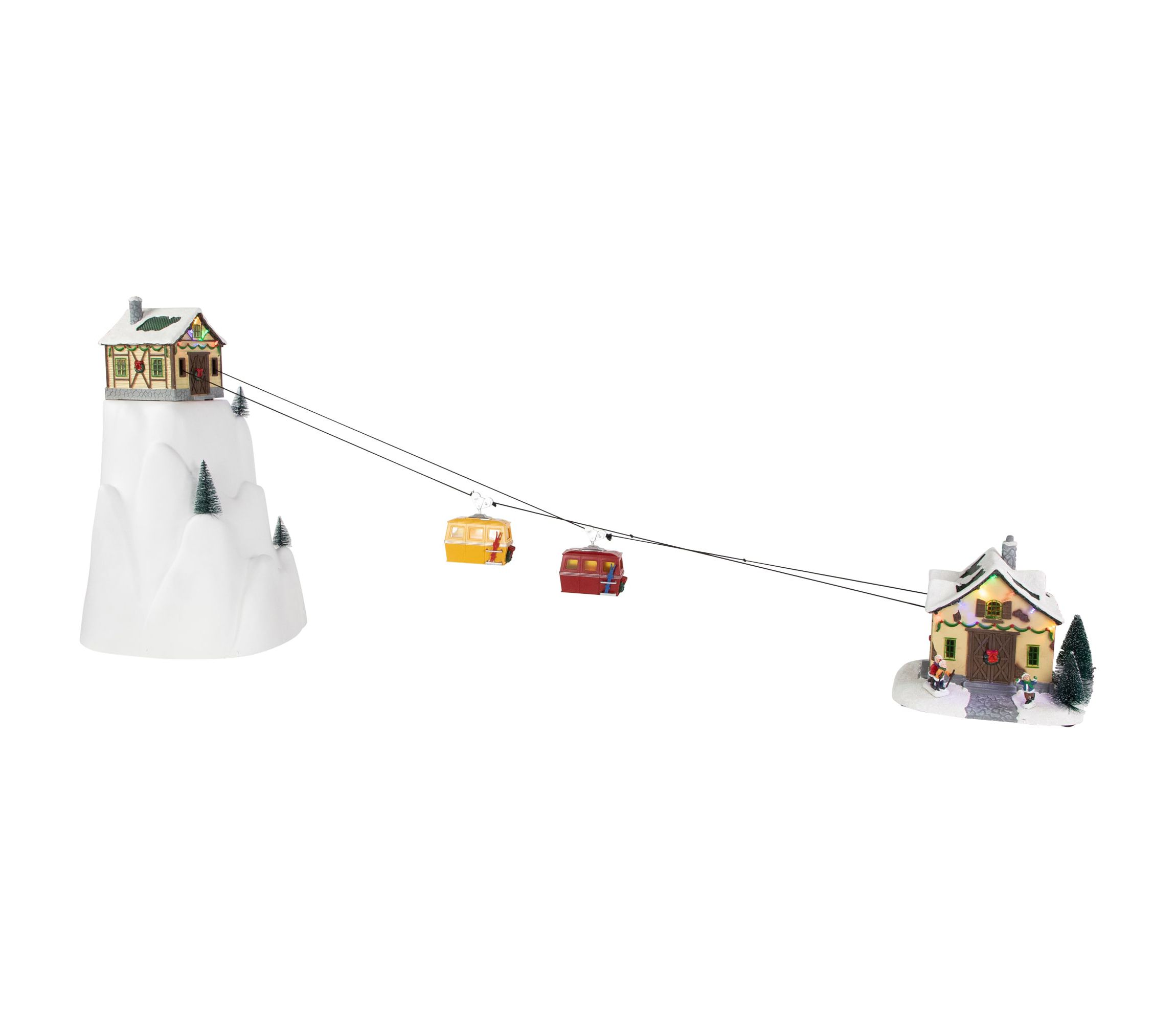 Animated and Musical Trolley Car Ride LED Lighted Christmas Village Display
