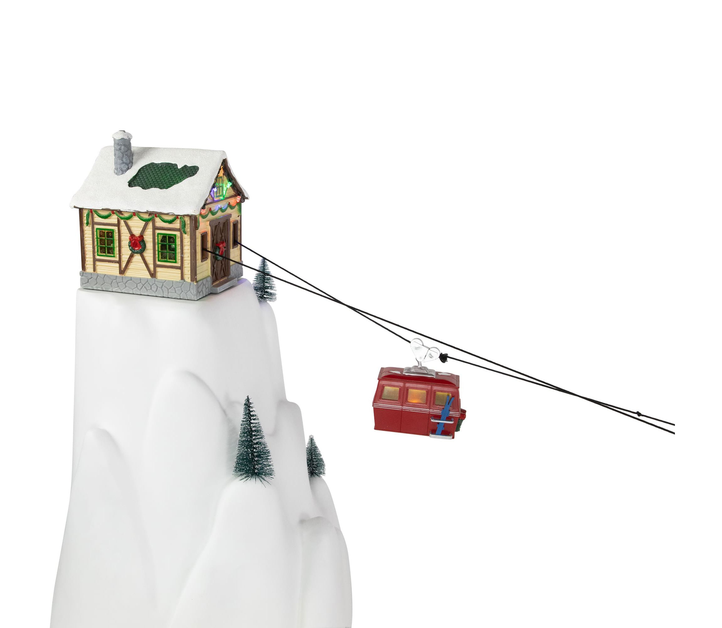 Animated and Musical Trolley Car Ride LED Lighted Christmas Village Display