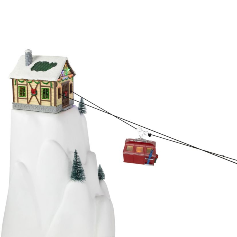Animated and Musical Trolley Car Ride LED Lighted Christmas Village Display