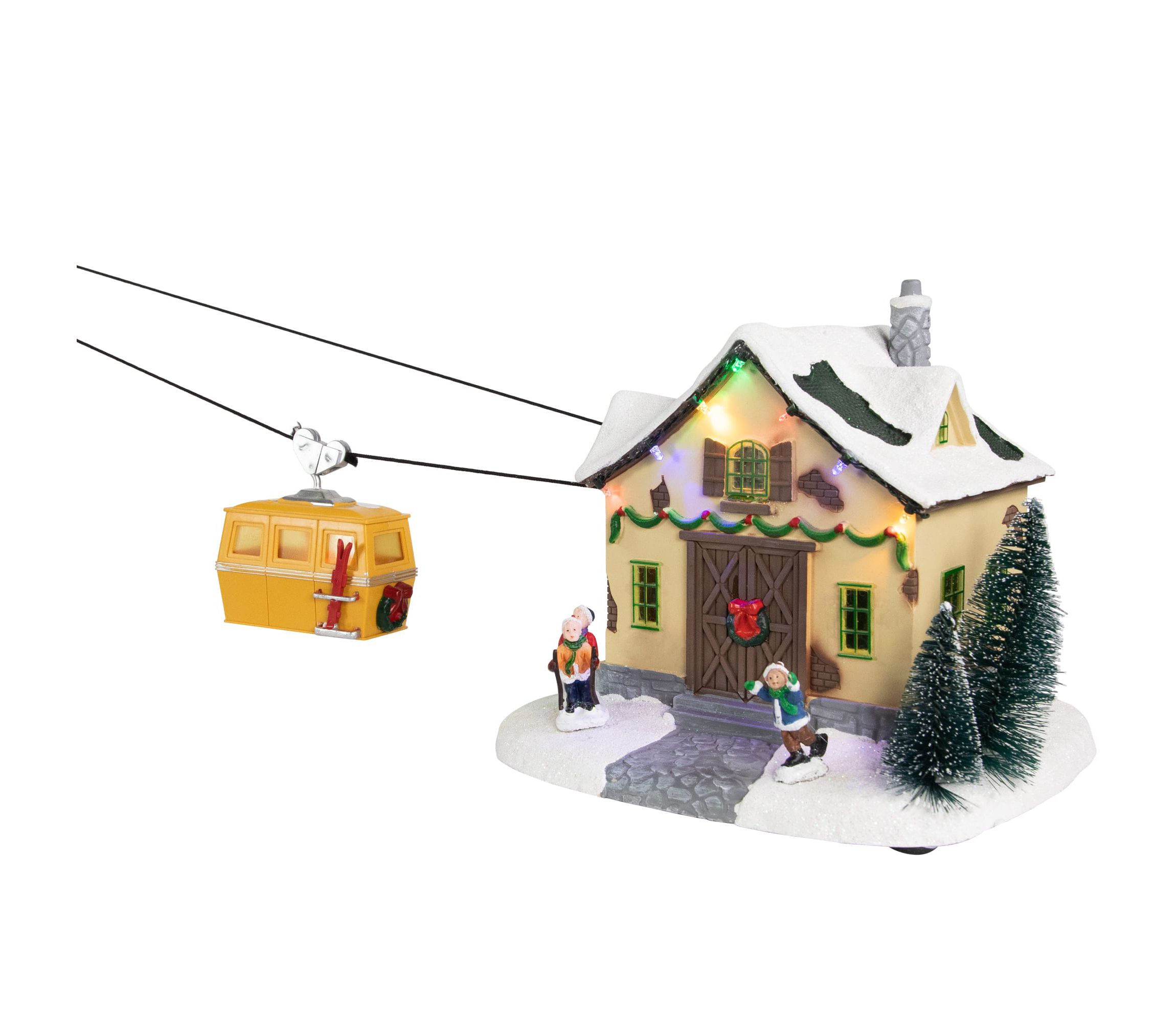 Animated and Musical Trolley Car Ride LED Lighted Christmas Village Display