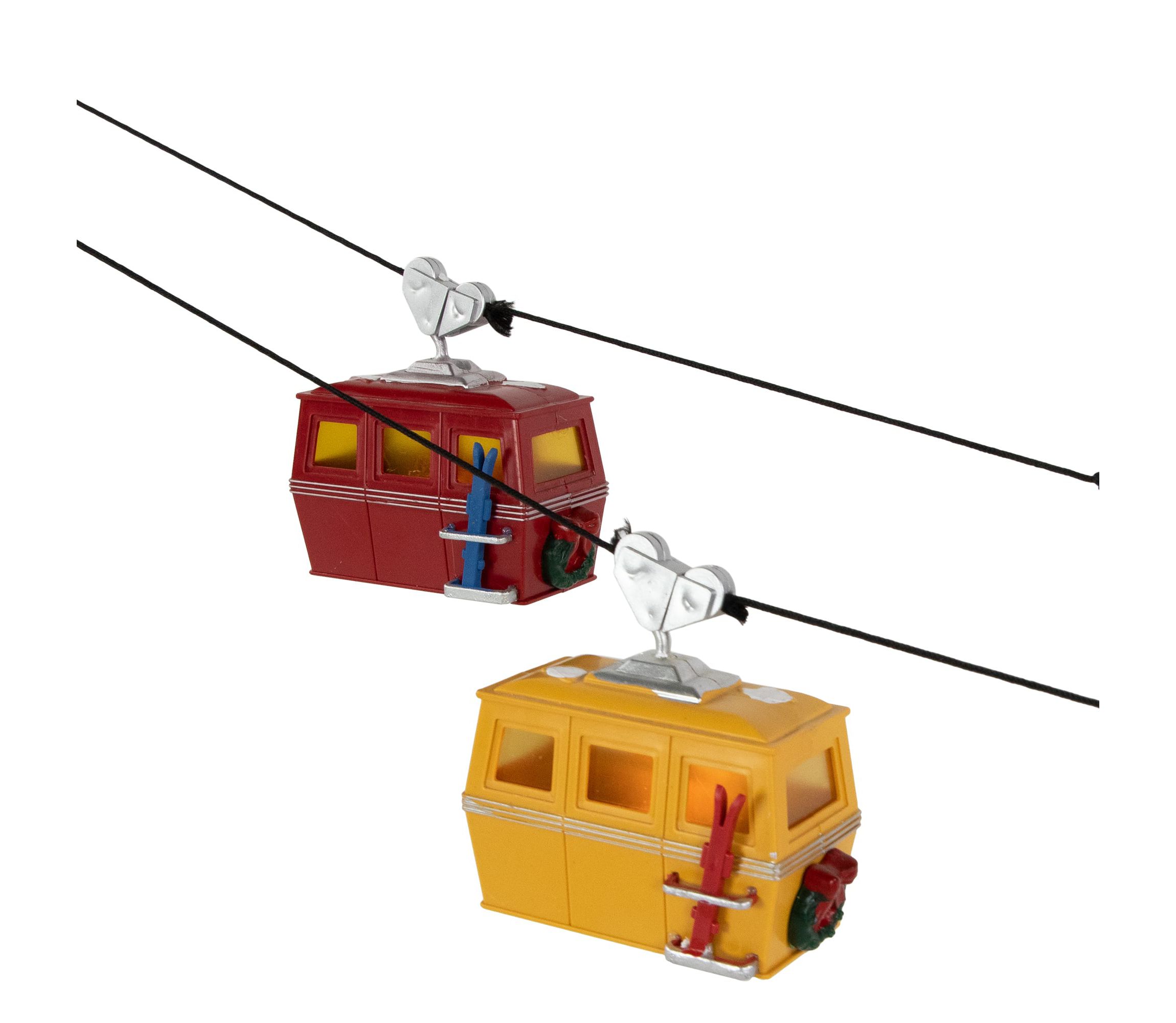 Animated and Musical Trolley Car Ride LED Lighted Christmas Village Display