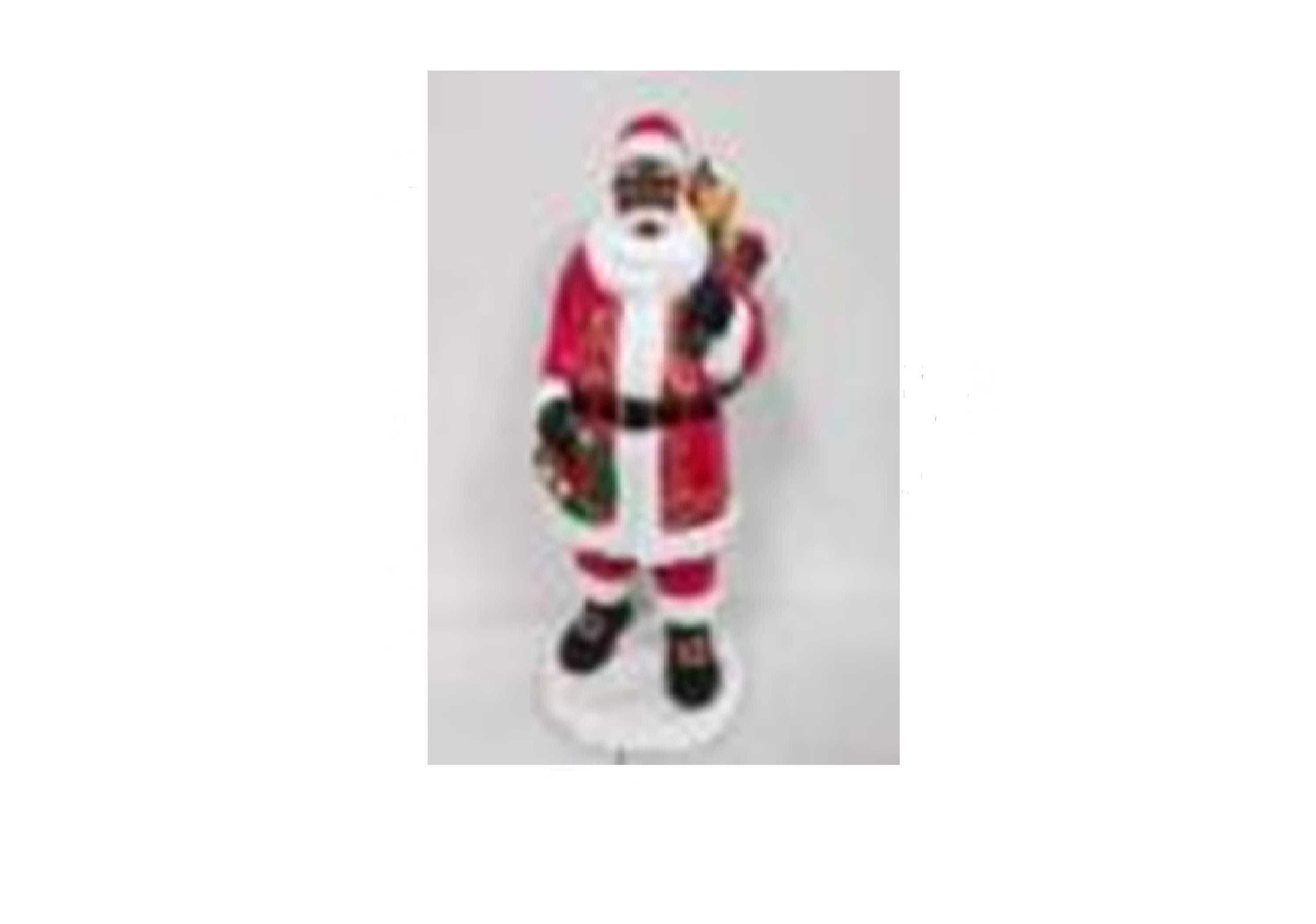 14inch African American Santa Claus Christmas Figurine