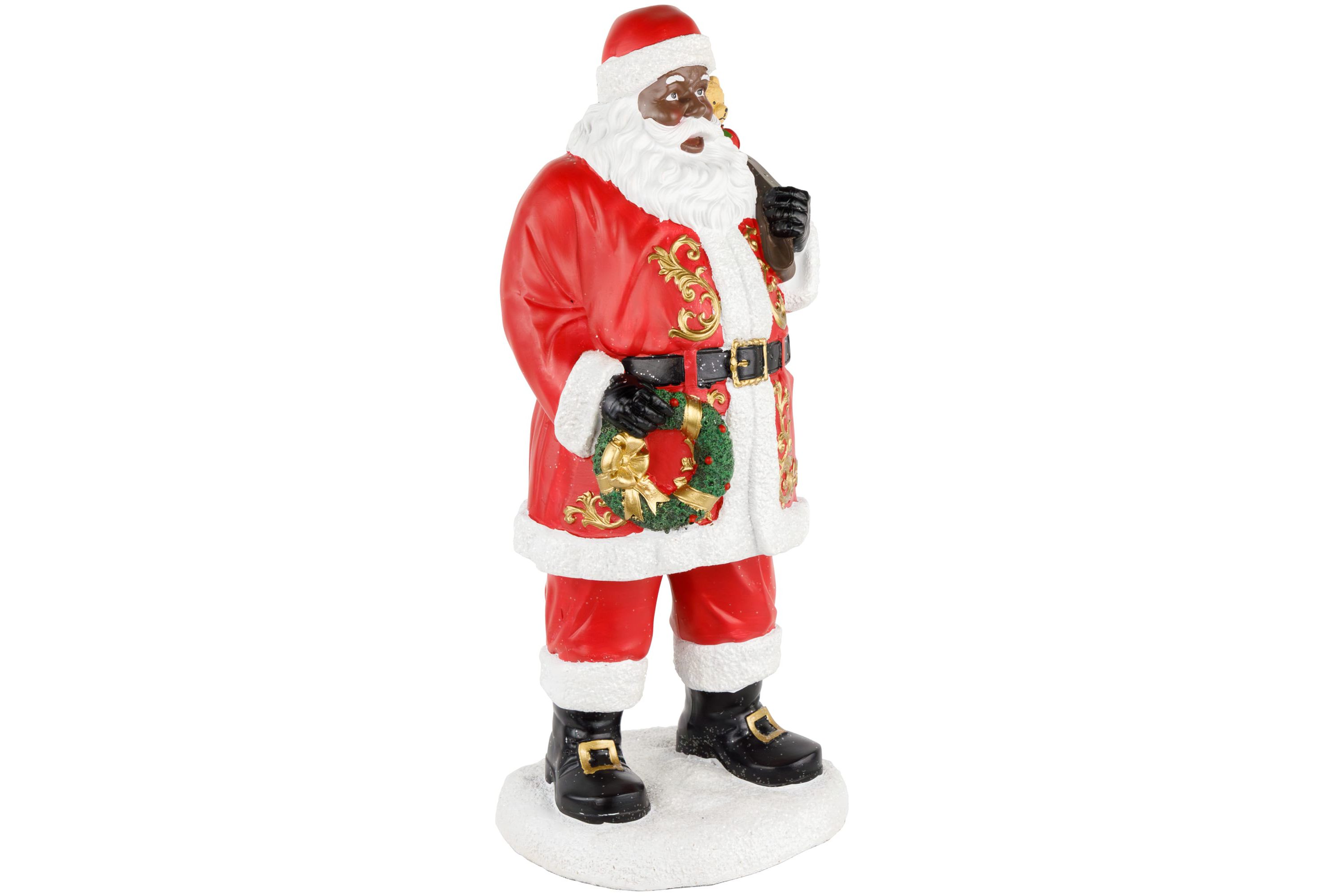 14inch African American Santa Claus Christmas Figurine