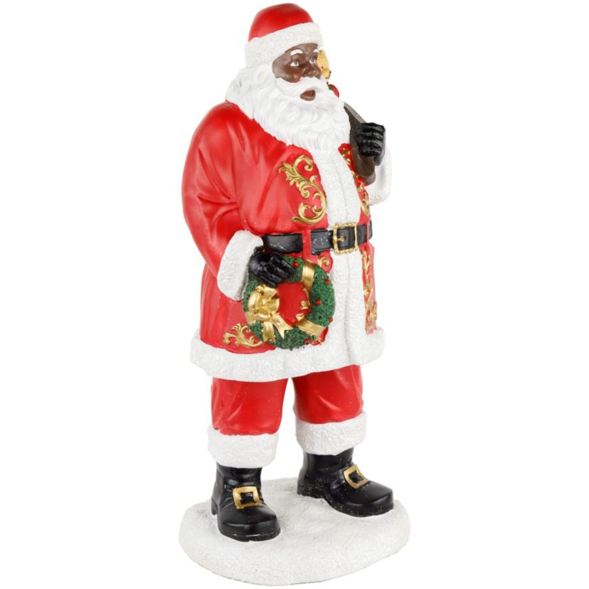 14inch African American Santa Claus Christmas Figurine
