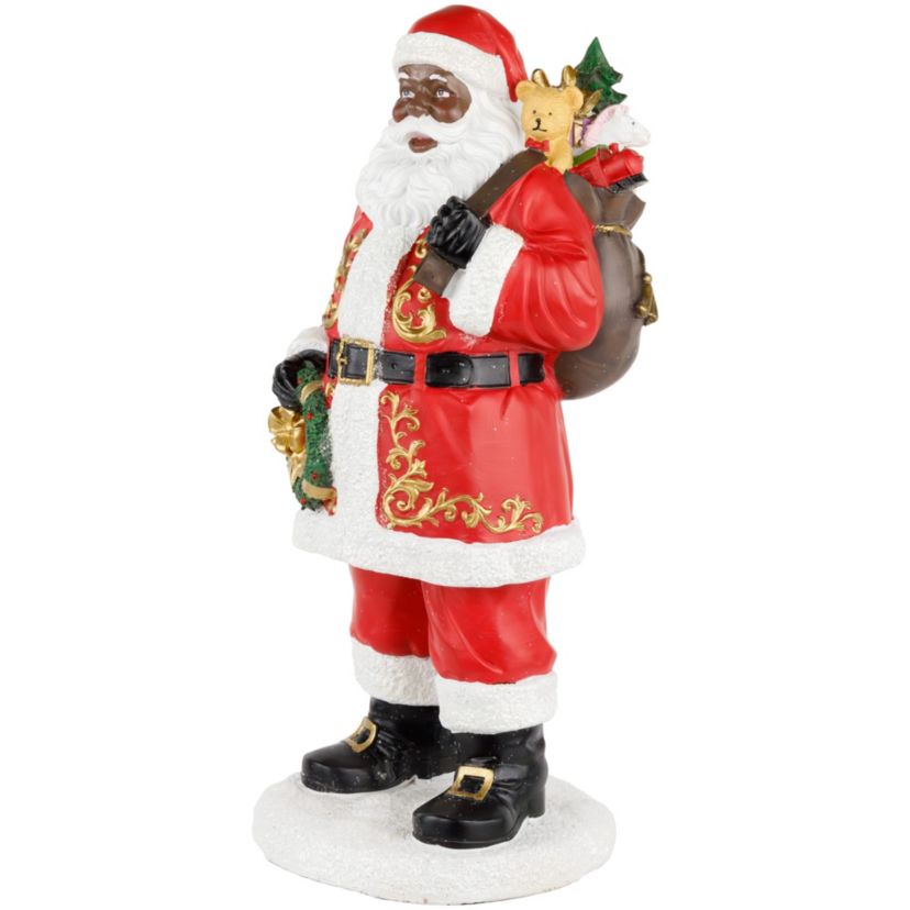14inch African American Santa Claus Christmas Figurine