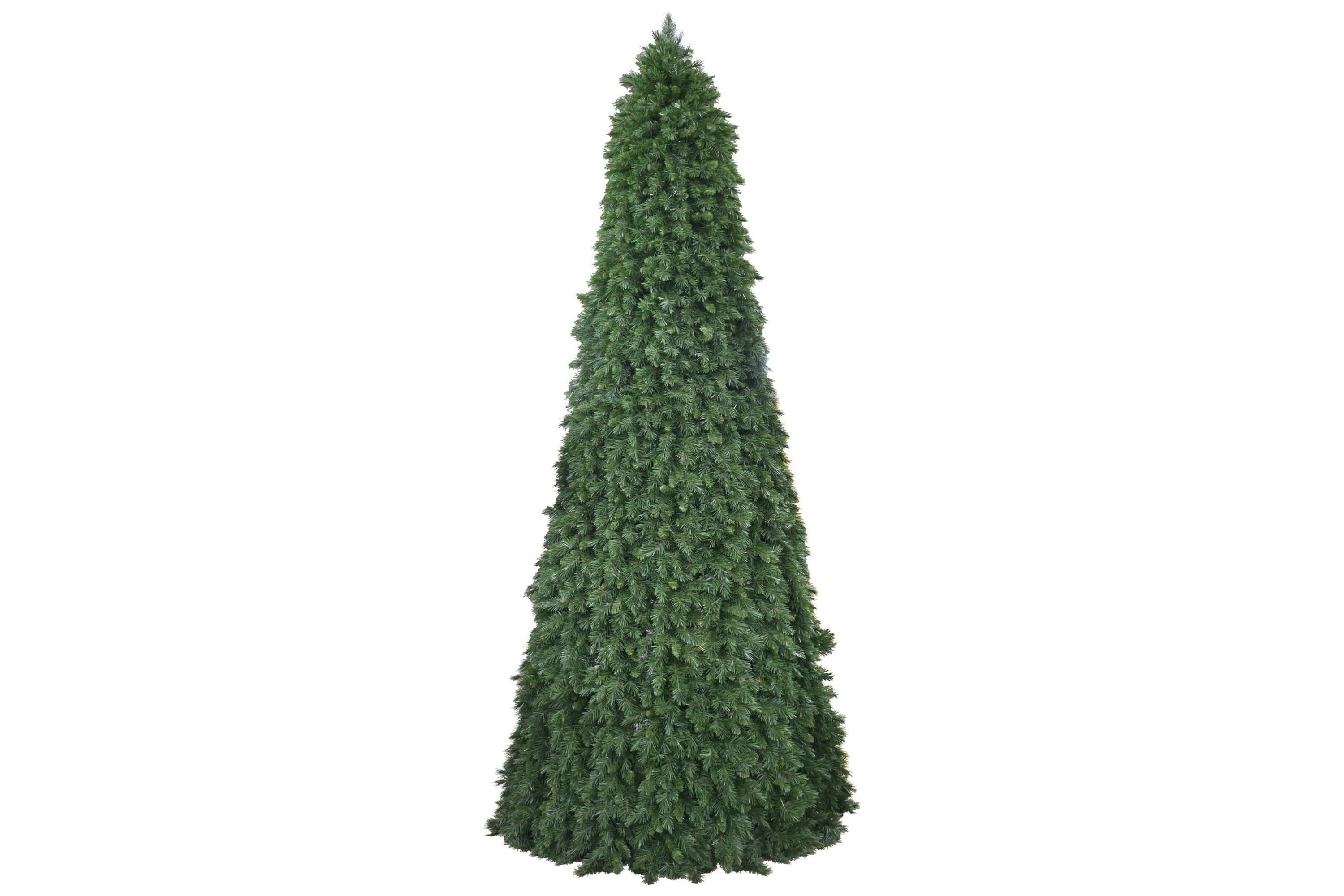 15 Pre-Lit Green Pencil Pine Artificial Christmas Tree - Multi Lights