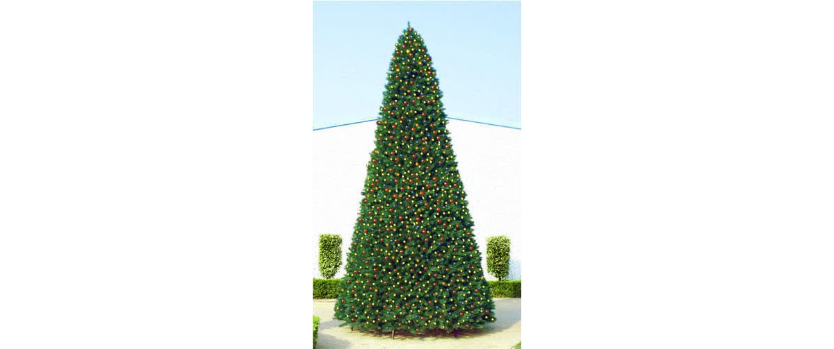 15 Pre-Lit Green Pencil Pine Artificial Christmas Tree - Multi Lights