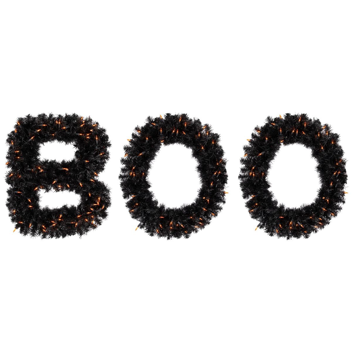 18" Lighted Letter Boo Sign Outdoor Halloween Decoration