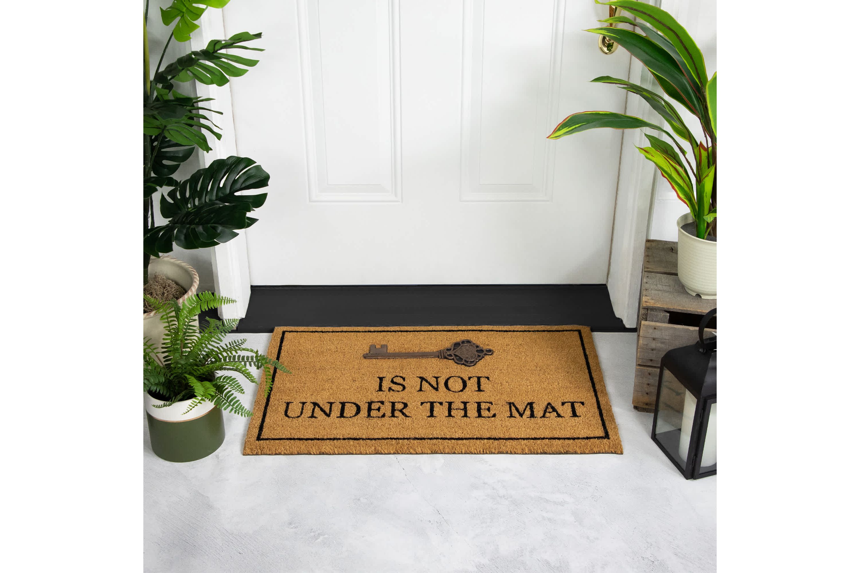 Key is Not Under the Mat Coir Outdoor Doormat 18" x 30"