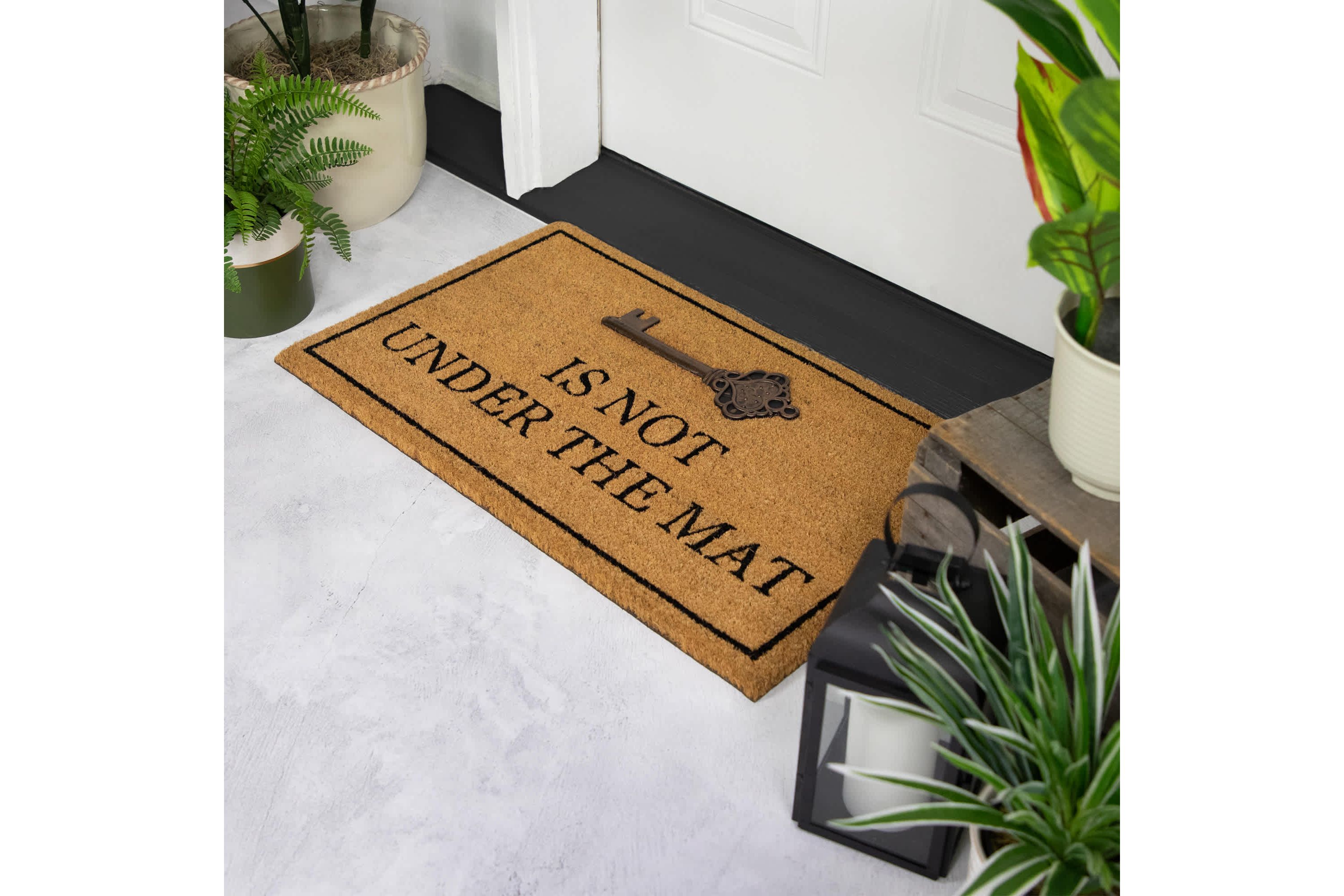 Key is Not Under the Mat Coir Outdoor Doormat 18" x 30"
