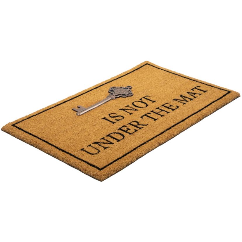 Key is Not Under the Mat Coir Outdoor Doormat 18" x 30"