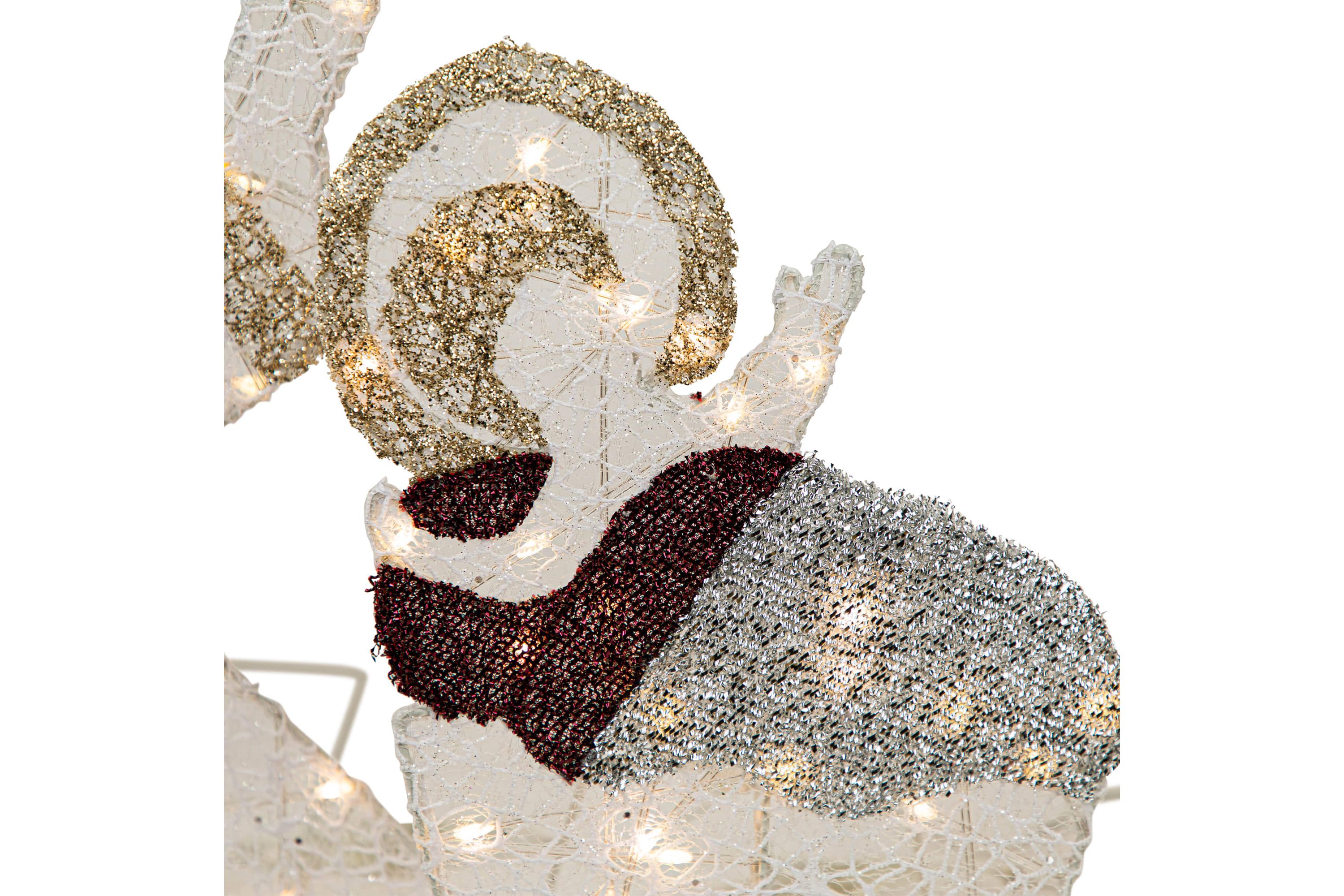 6.75 LED Lighted Holy Family Nativity Scene Outdoor Christmas Decoration