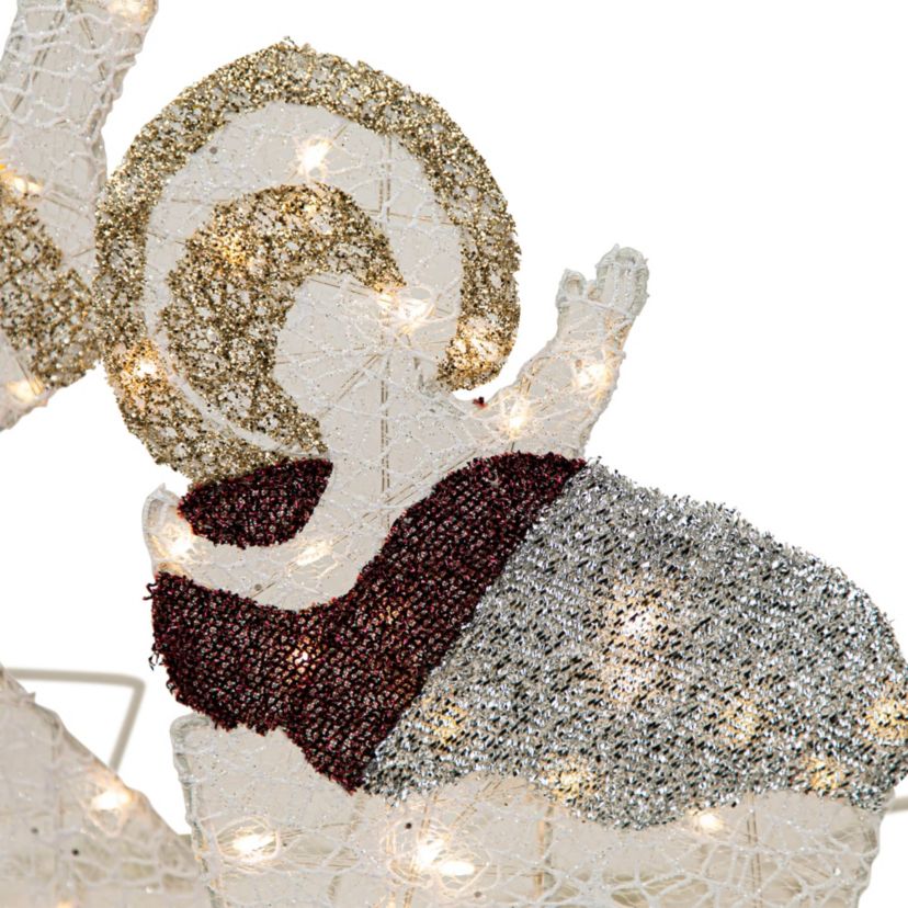 6.75 LED Lighted Holy Family Nativity Scene Outdoor Christmas Decoration